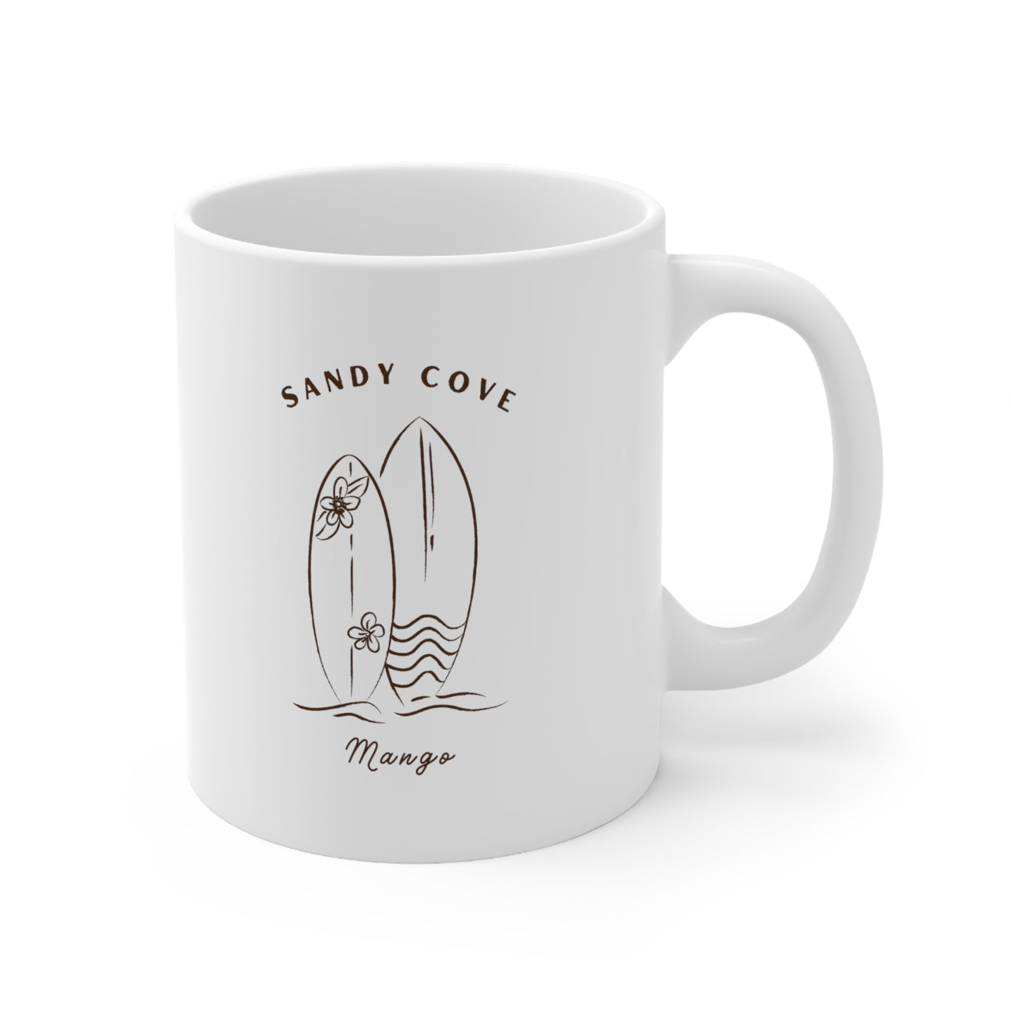 Sandy Cove Mango Surf Board Mug 11oz