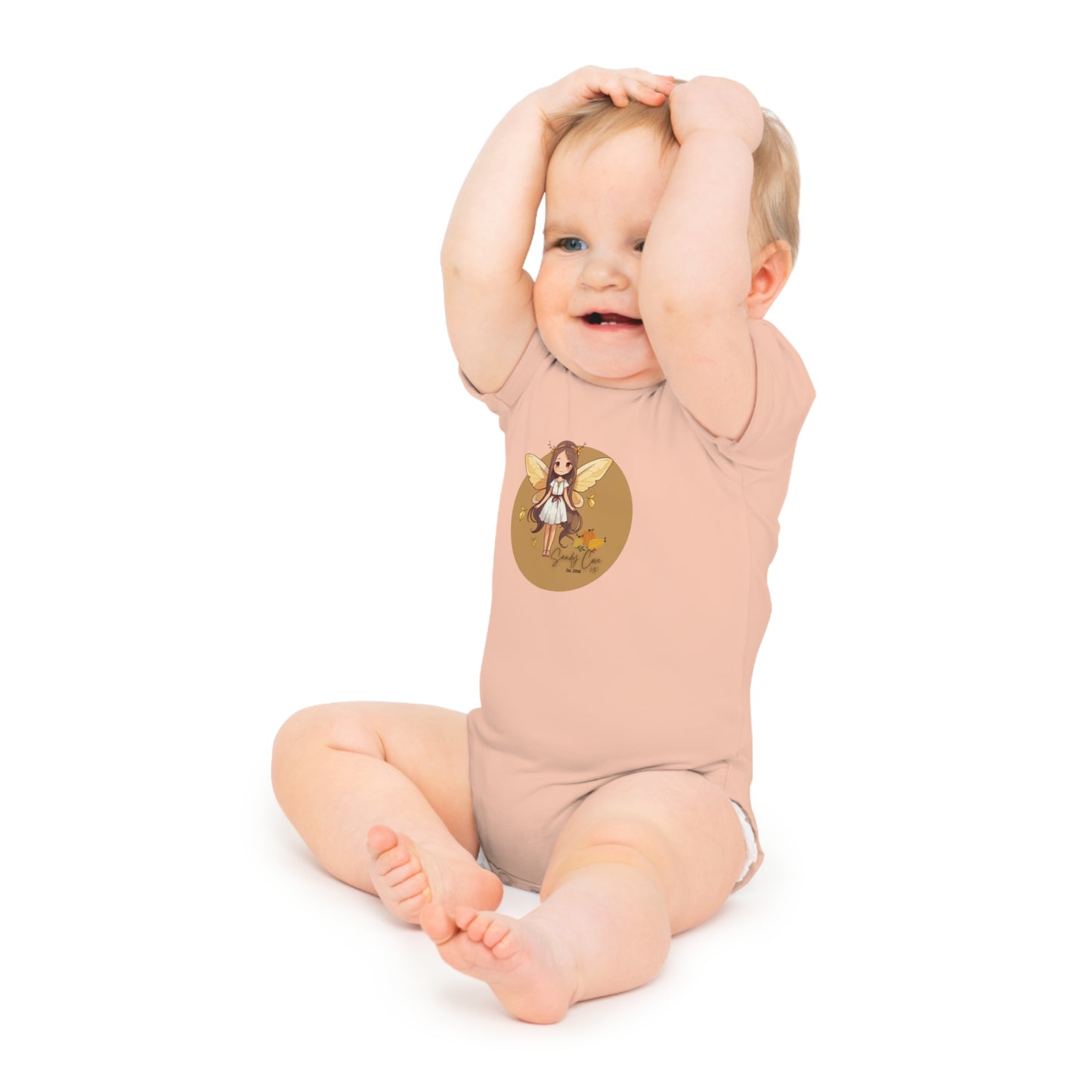 Sandy Cove Pumpkin Fairy Baby Short Sleeve Bodysuit