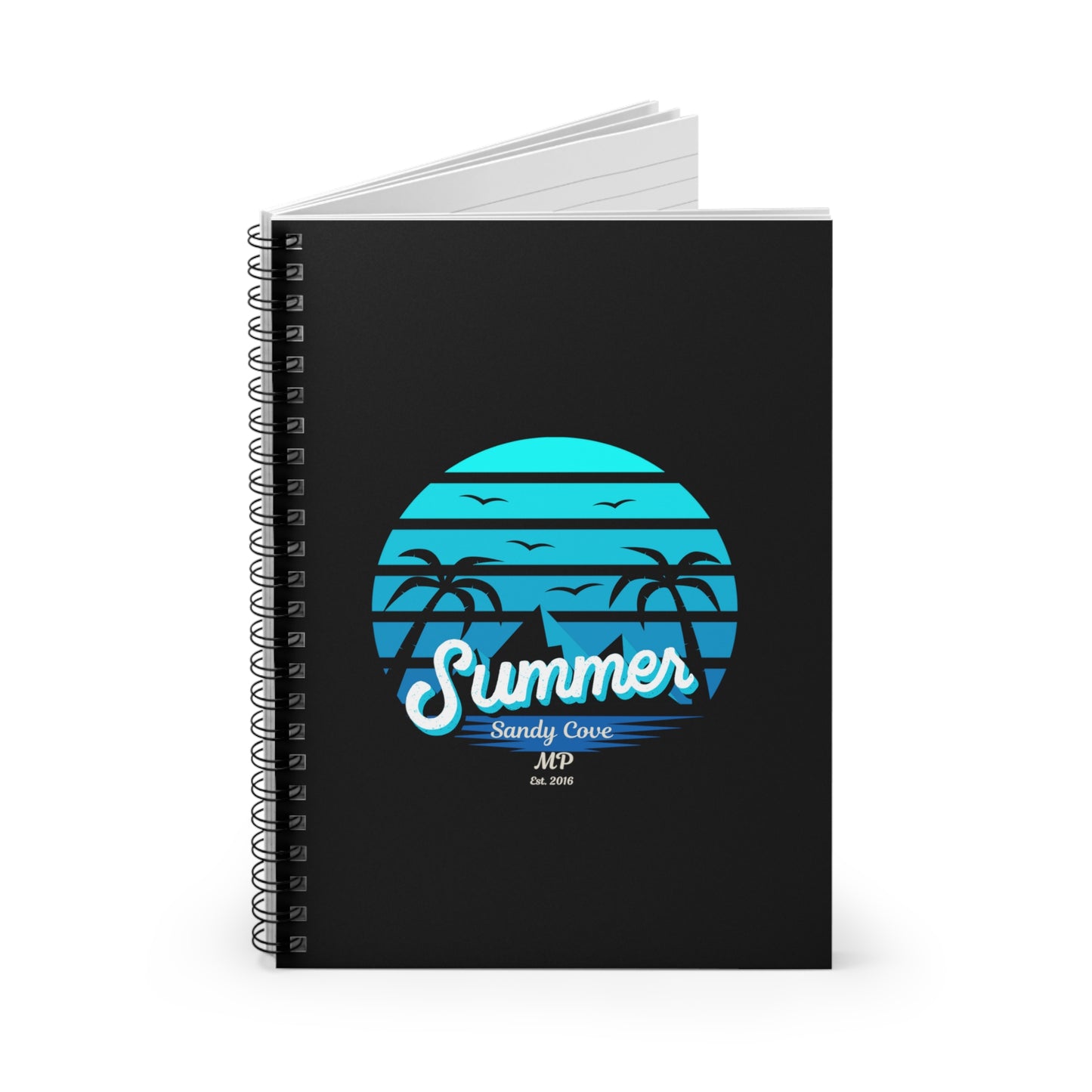 Sandy Cove MP Summer Spiral Notebook - Ruled Line (Printed in USA)