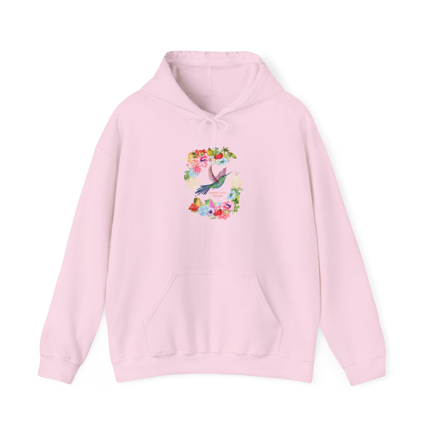 Sandy Cove Mango Birds and Blossoms Heavy Blend™ Hooded Sweatshirt