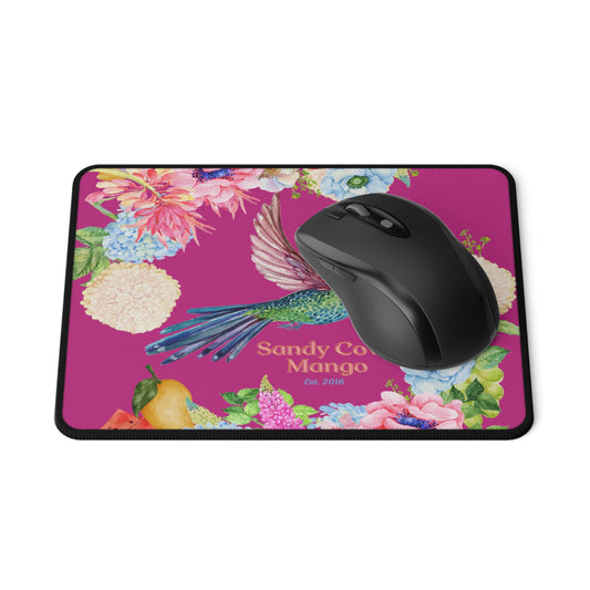 Sandy Cove Mango Birds and Blossoms Non-Slip Mouse Pad