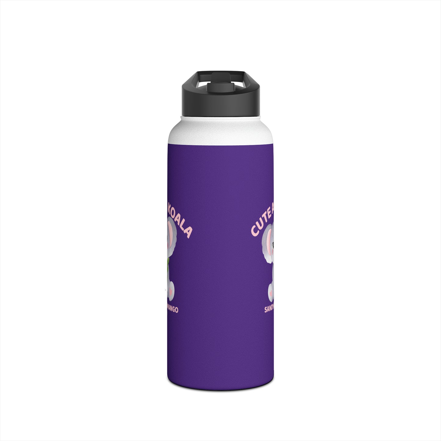 Sandy Cove Mango Cute as a Koala Stainless Steel Water Bottle, Standard Lid