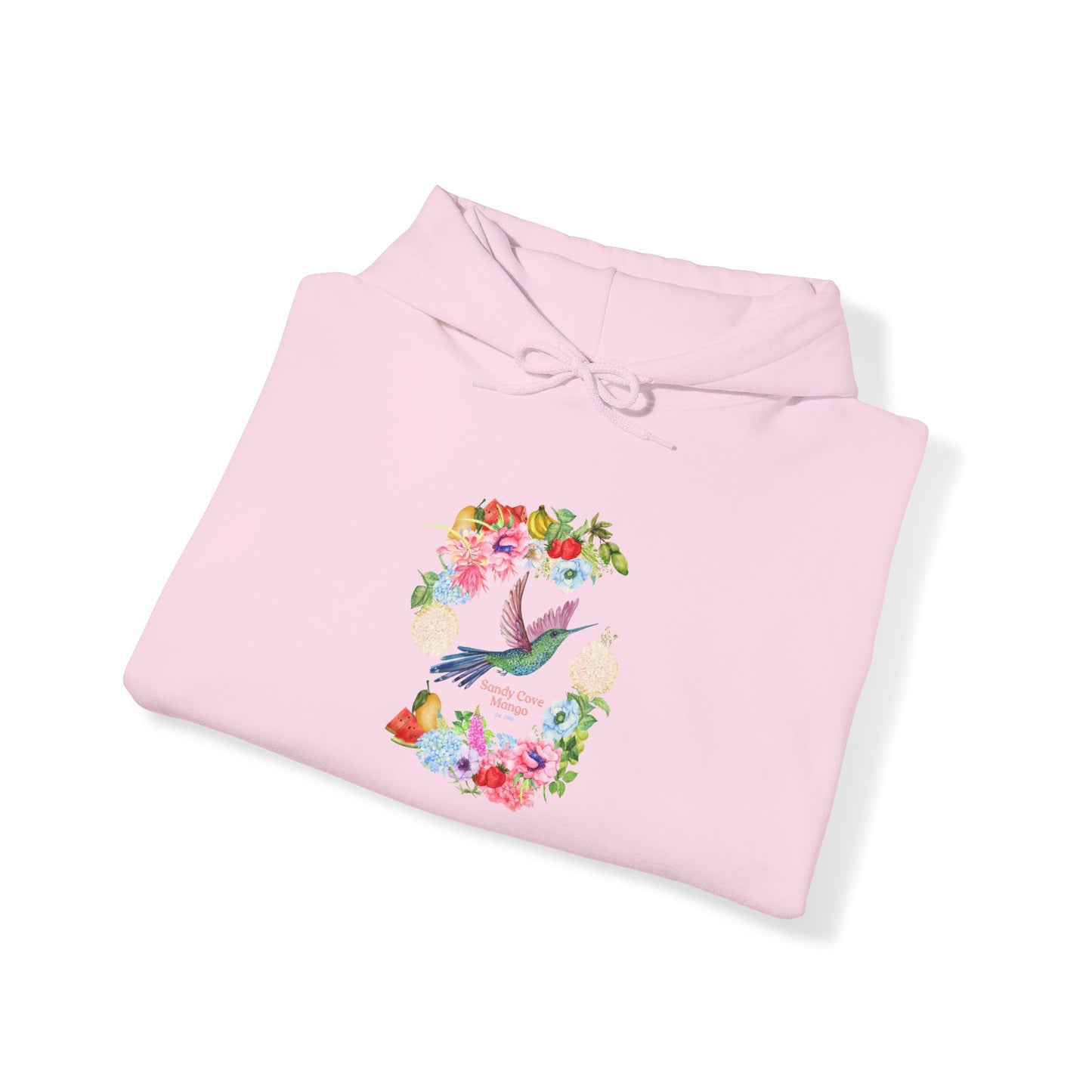 Sandy Cove Mango Birds and Blossoms Heavy Blend™ Hooded Sweatshirt