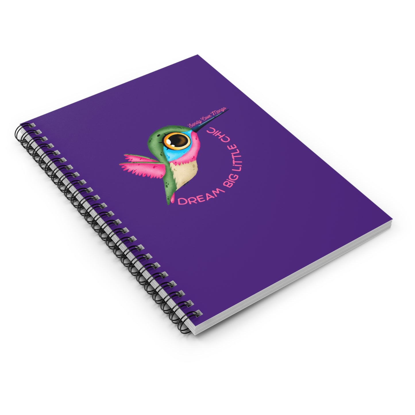 Sandy Cove Mango Dream Big Little Chic Spiral Notebook - Ruled Line (Printed in USA)