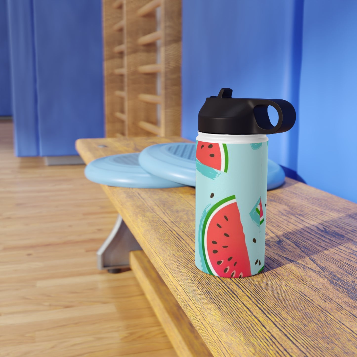 SCMP Watermelon Stainless Steel Water Bottle, Standard Lid