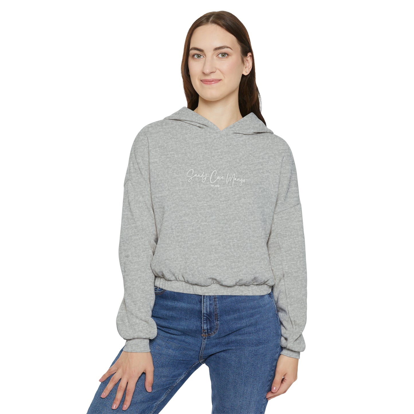 Sandy Cove Mango Women's Cinched Bottom Hoodie (Printed in USA)