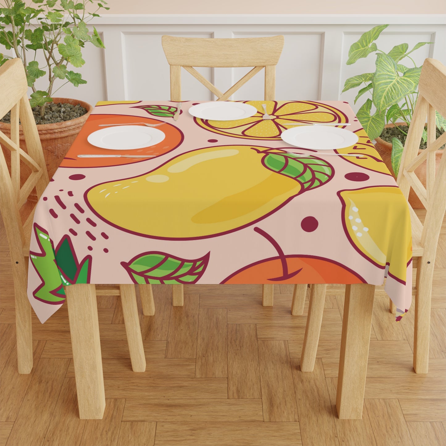 Sandy Cove Mango Tropical Fruit Tablecloth