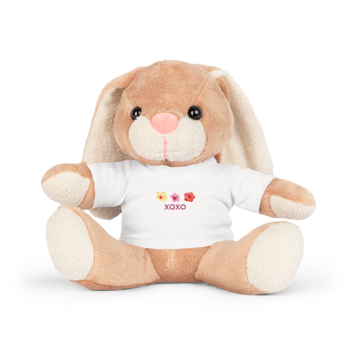 Valentines Day Hibiscus XOXO Plush Toy with T-Shirt