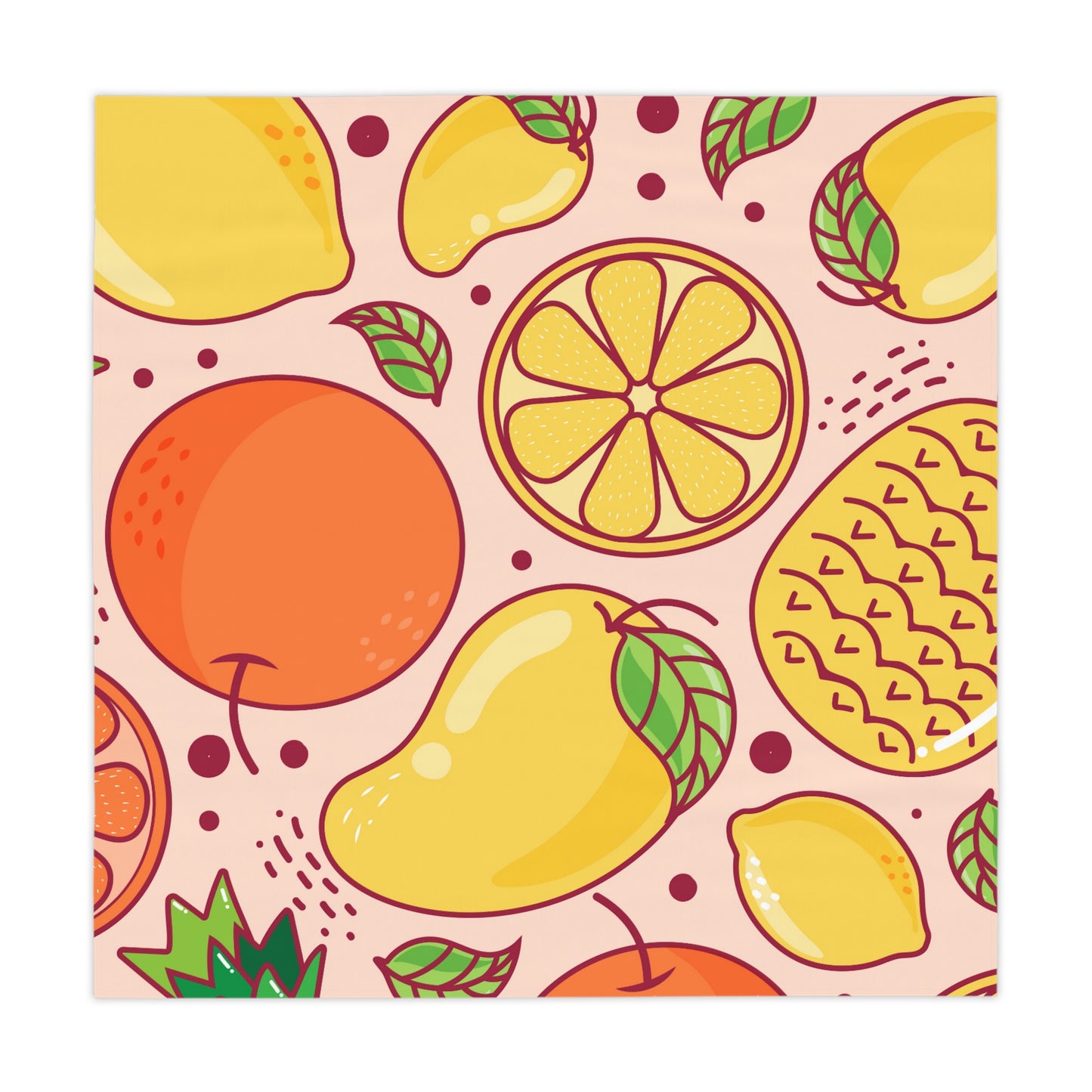 Sandy Cove Mango Tropical Fruit Tablecloth