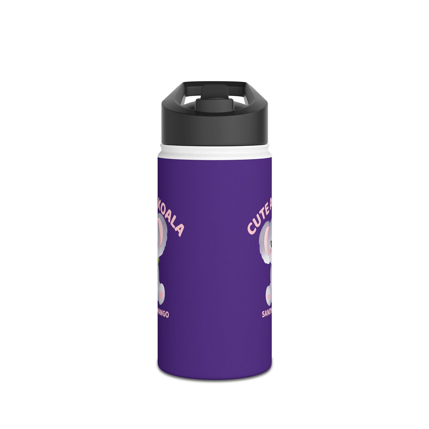 Sandy Cove Mango Cute as a Koala Stainless Steel Water Bottle, Standard Lid