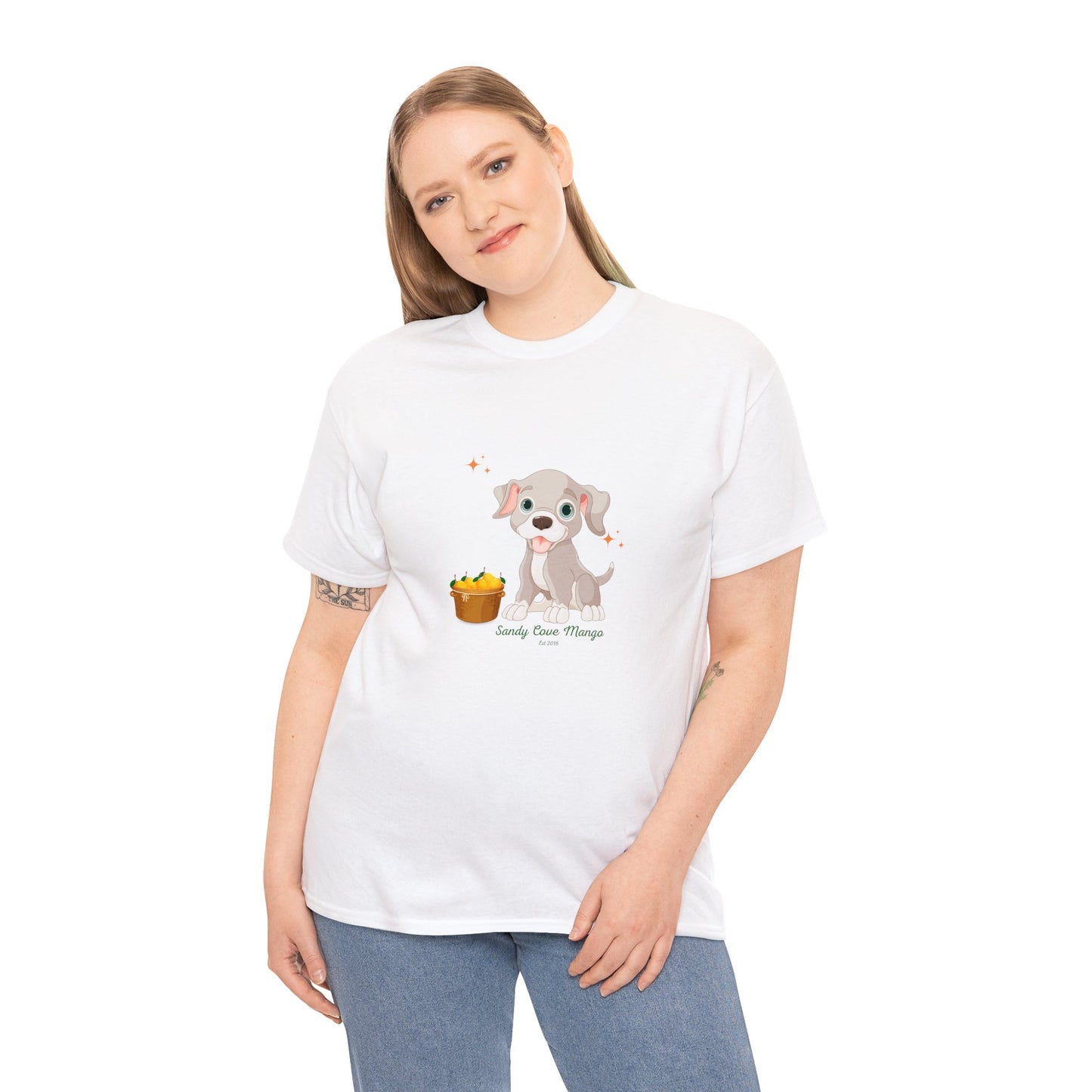 Sandy Cove's Delicious Mangoes Puppy Women's Cotton Tee