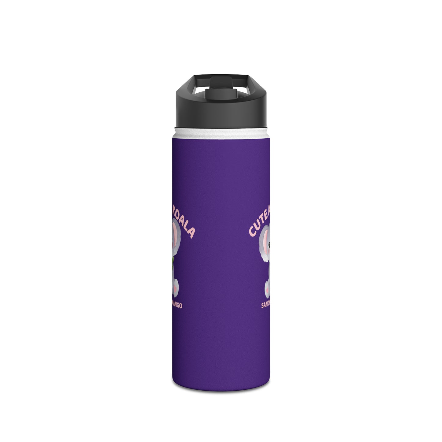 Sandy Cove Mango Cute as a Koala Stainless Steel Water Bottle, Standard Lid