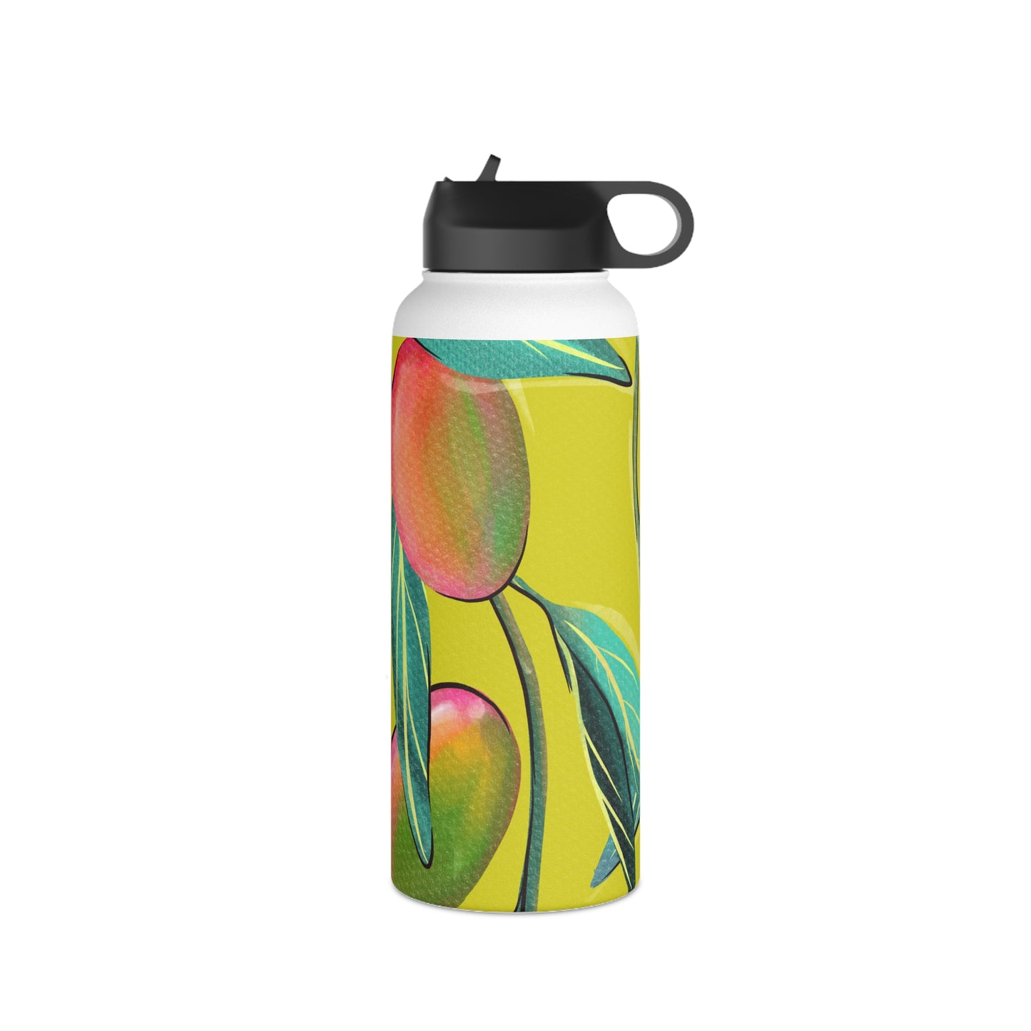 Sandy Cove Mango Stainless Steel Water Bottle, Standard Lid