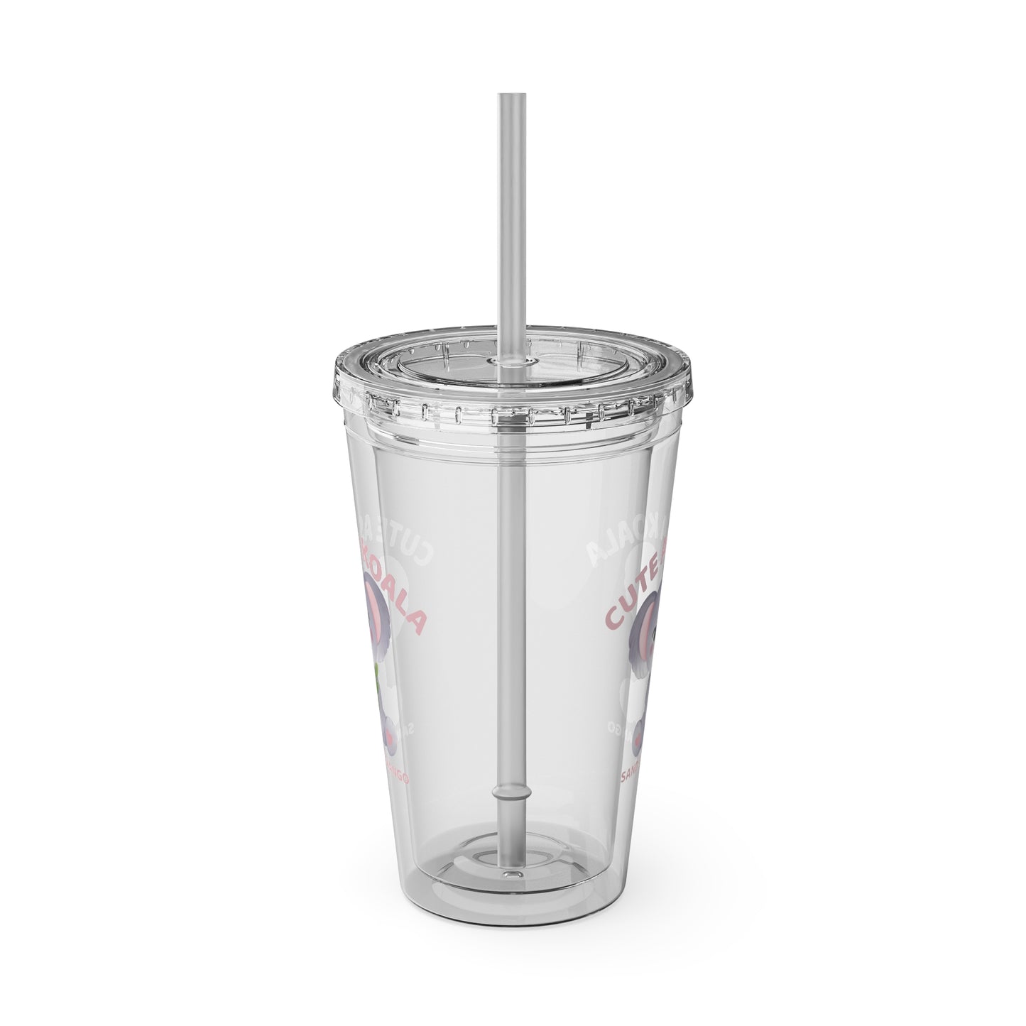 Sandy Cove Mango Cute as a Koala Sunsplash Tumbler with Straw, 16oz