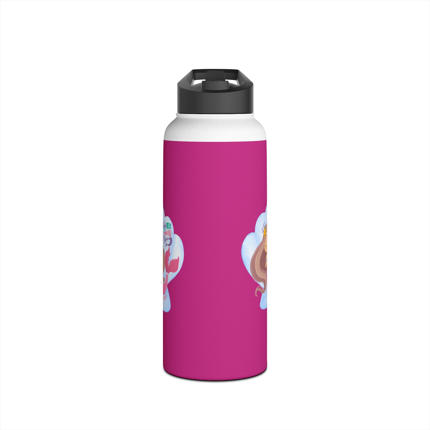 Sandy Cove Mango Salty Air Mermaid Stainless Steel Water Bottle, Standard Lid