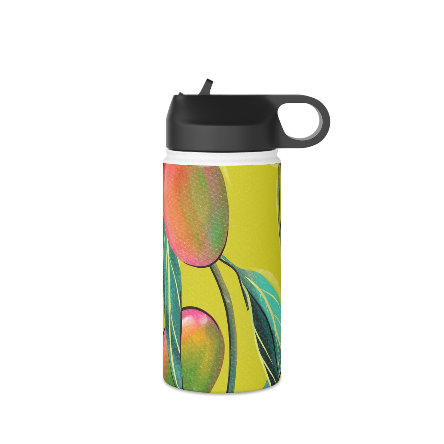 Sandy Cove Mango Stainless Steel Water Bottle, Standard Lid