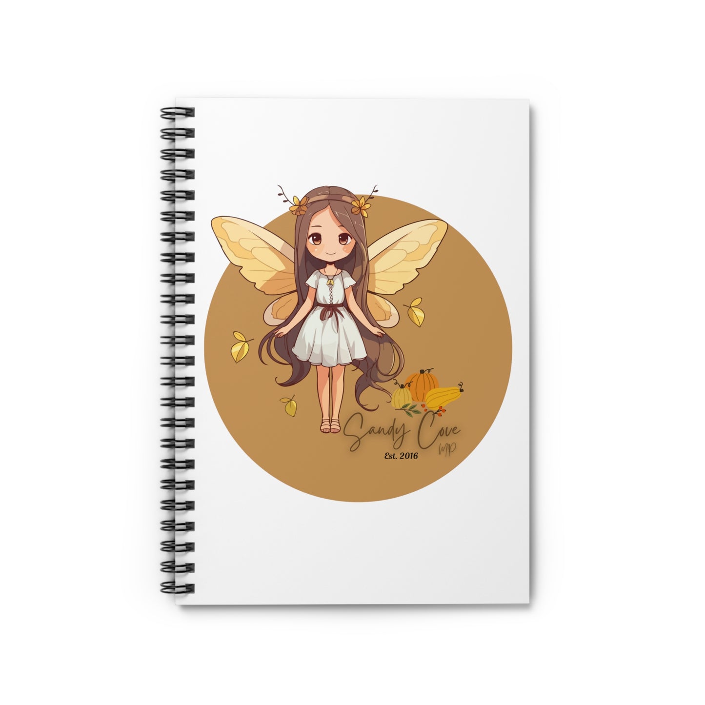 Sandy Cove Pumpkin Fairy Spiral Notebook - Ruled Line (Printed in USA)