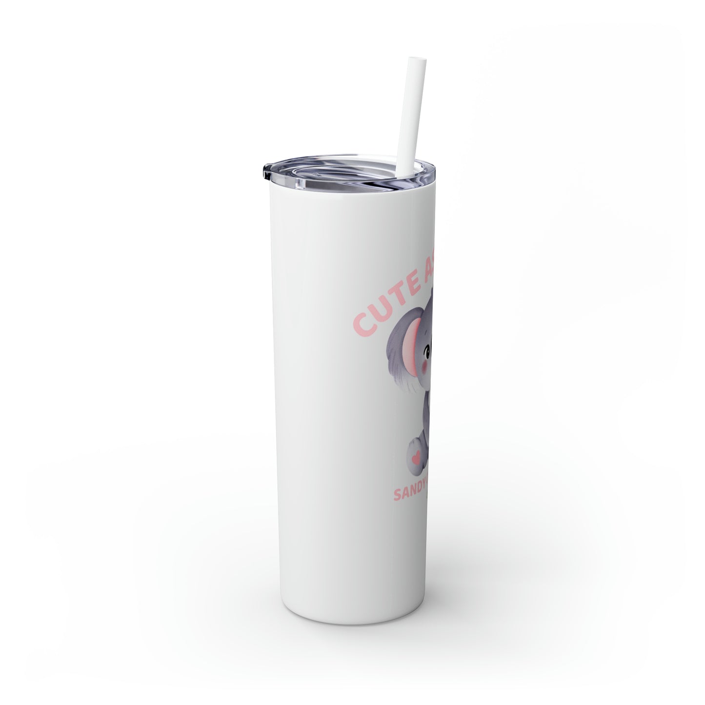 Sandy Cove Mango Cute as a Koala Skinny Tumbler with Straw, 20oz