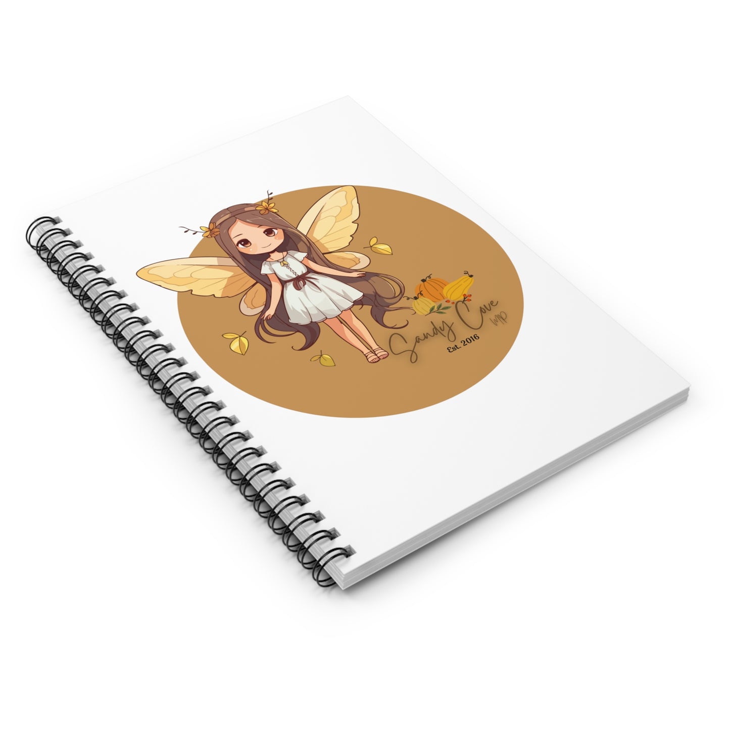 Sandy Cove Pumpkin Fairy Spiral Notebook - Ruled Line (Printed in USA)