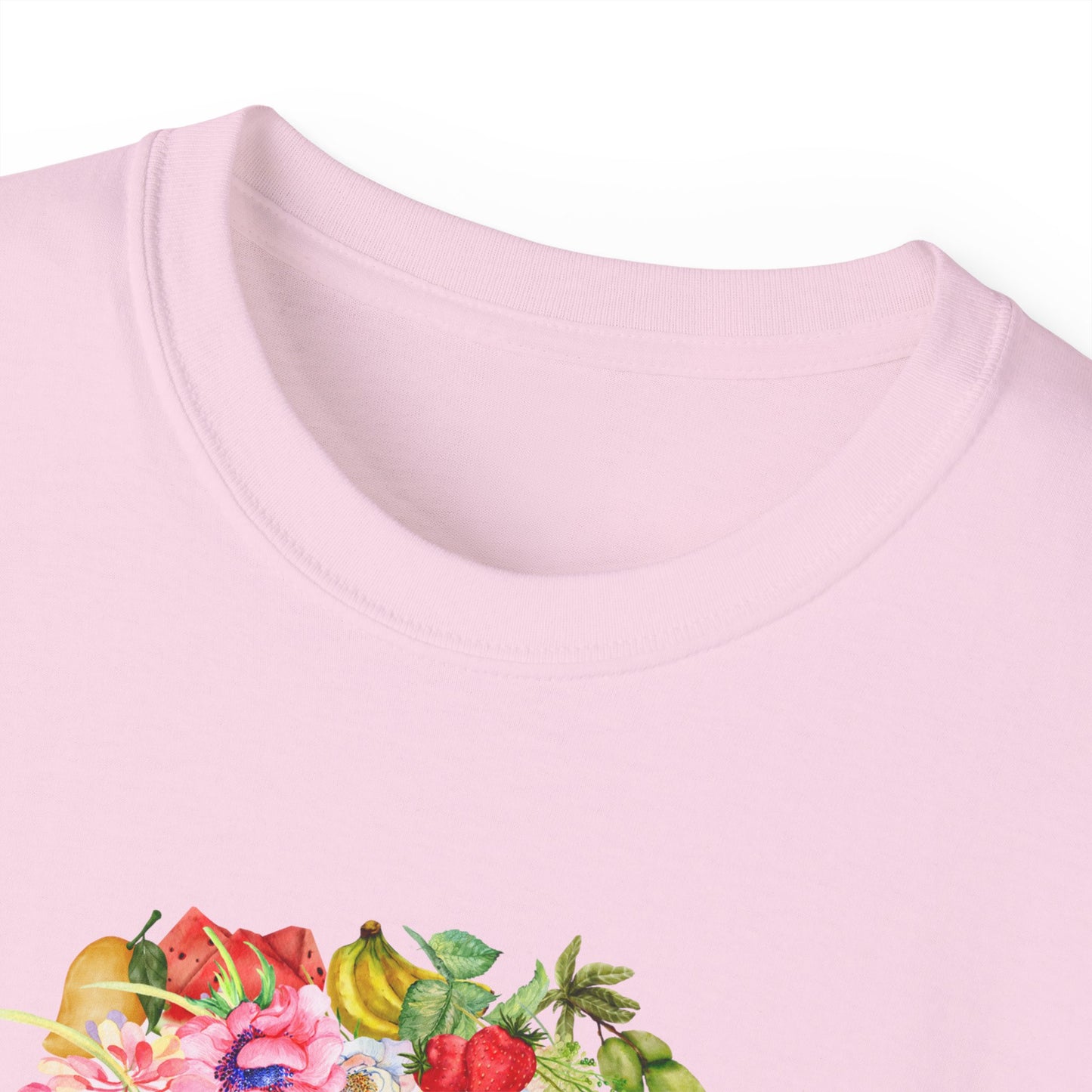 Sandy Cove Mango Birds and Blossoms Cotton Tee (Printed in USA)