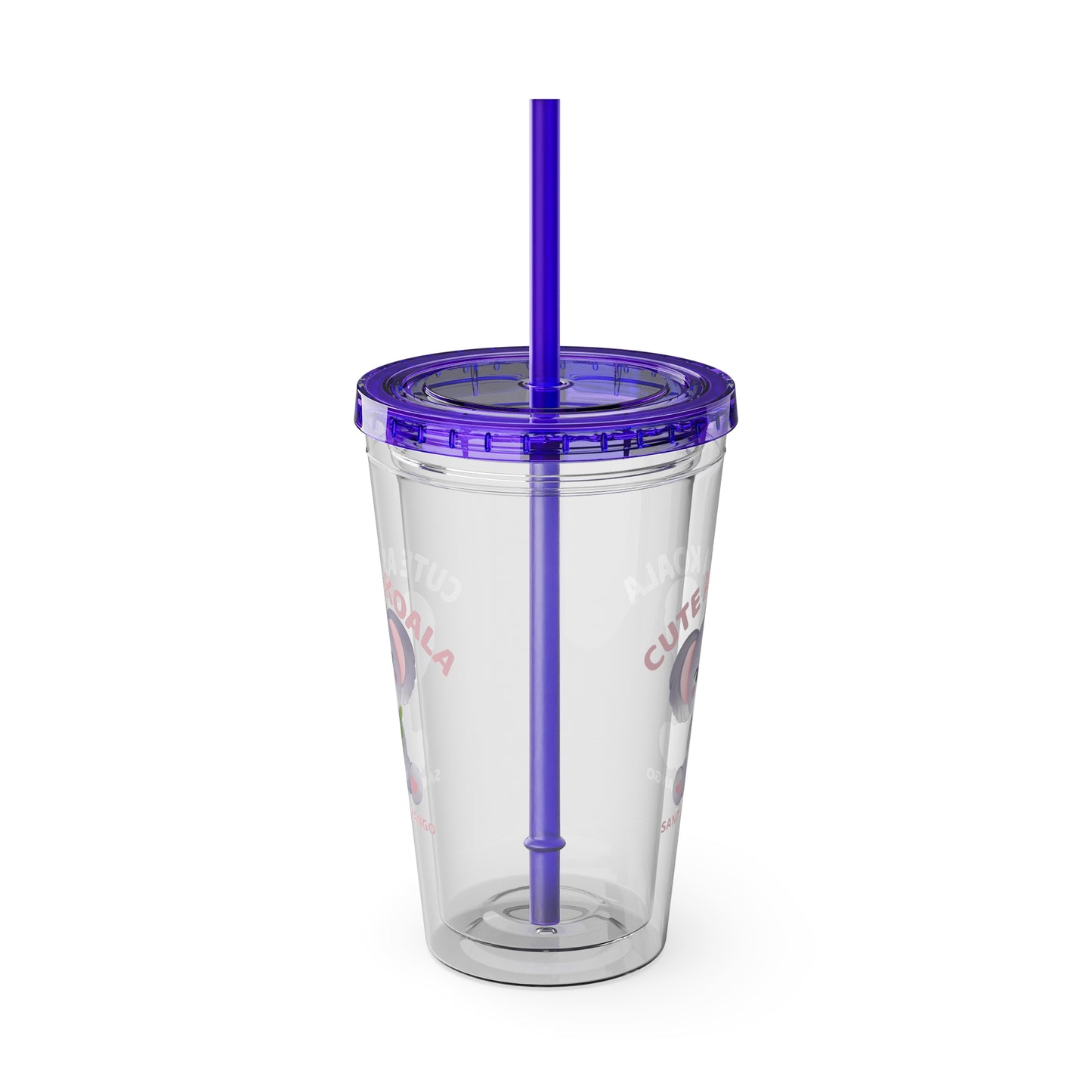 Sandy Cove Mango Cute as a Koala Sunsplash Tumbler with Straw, 16oz