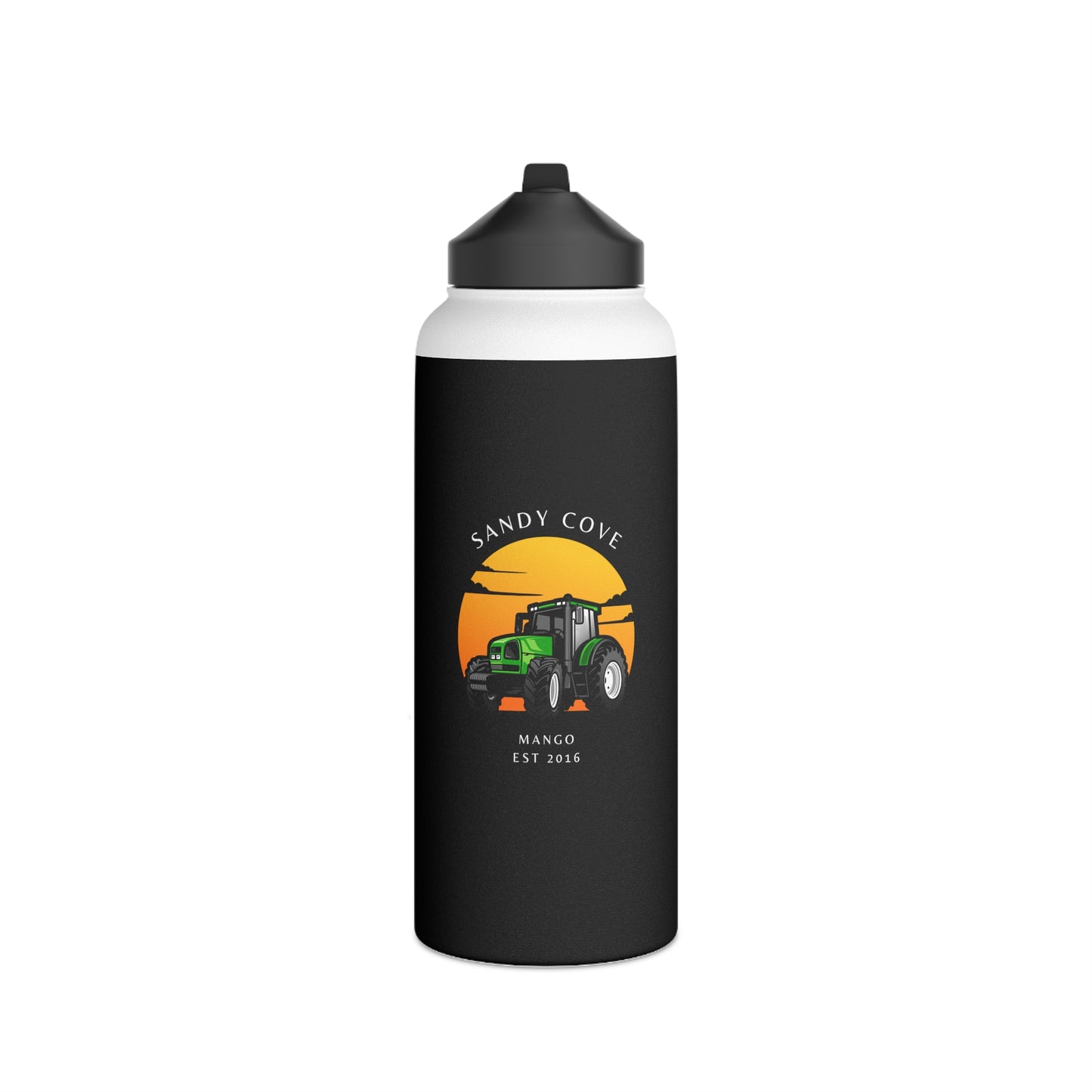 Sandy Cove Mango Tractor Stainless Steel Water Bottle, Standard Lid