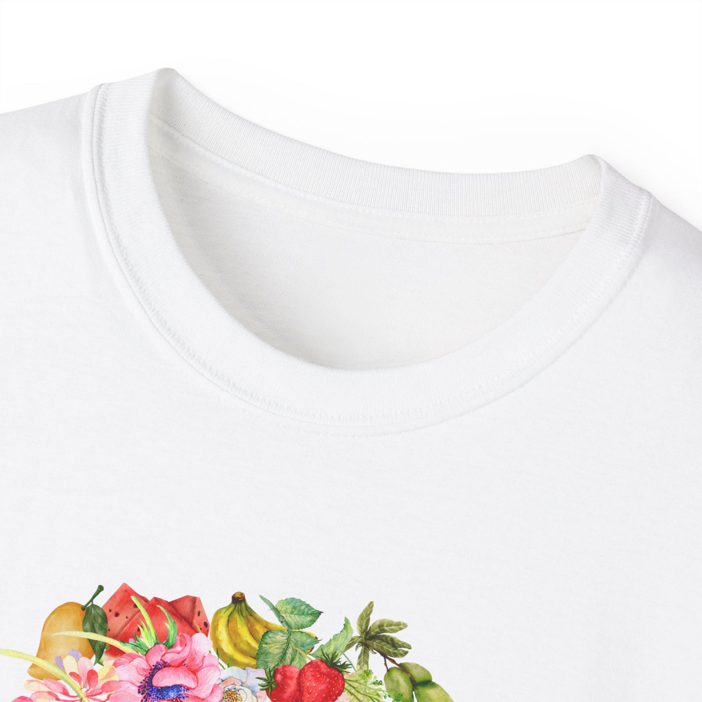 Sandy Cove Mango Birds and Blossoms Cotton Tee (Printed in USA)