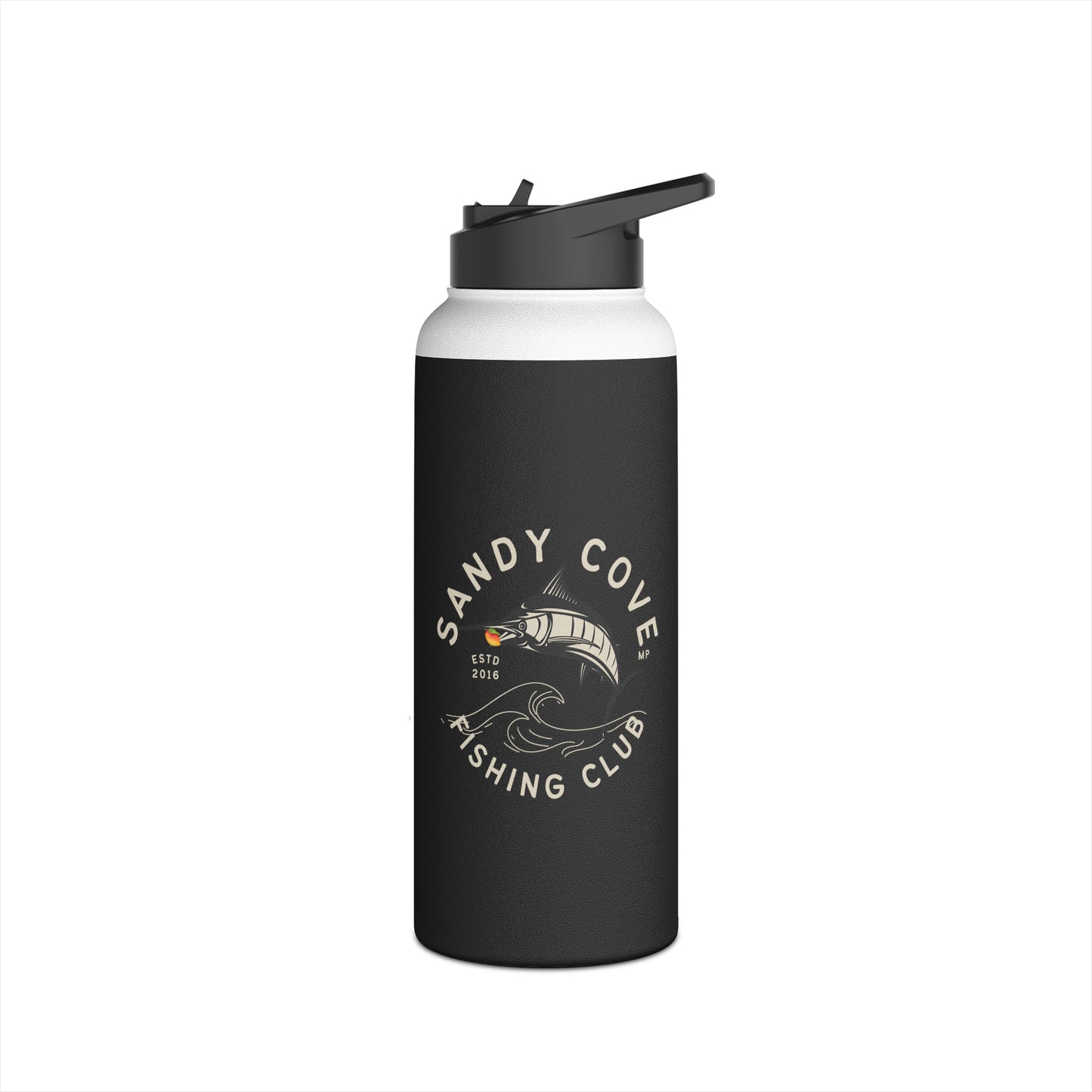 Sandy Cove MP Marlin Fishing Club Stainless Steel Water Bottle, Standard Lid