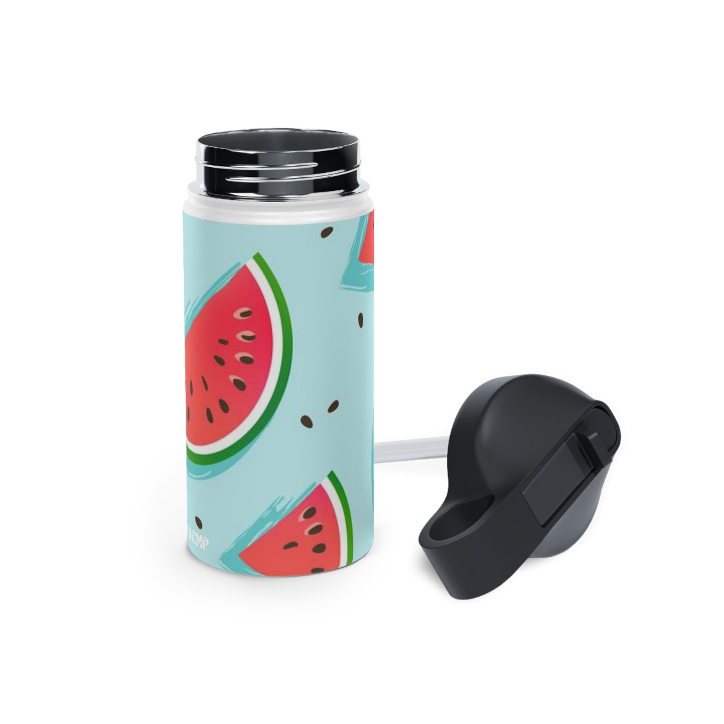 SCMP Watermelon Stainless Steel Water Bottle, Standard Lid