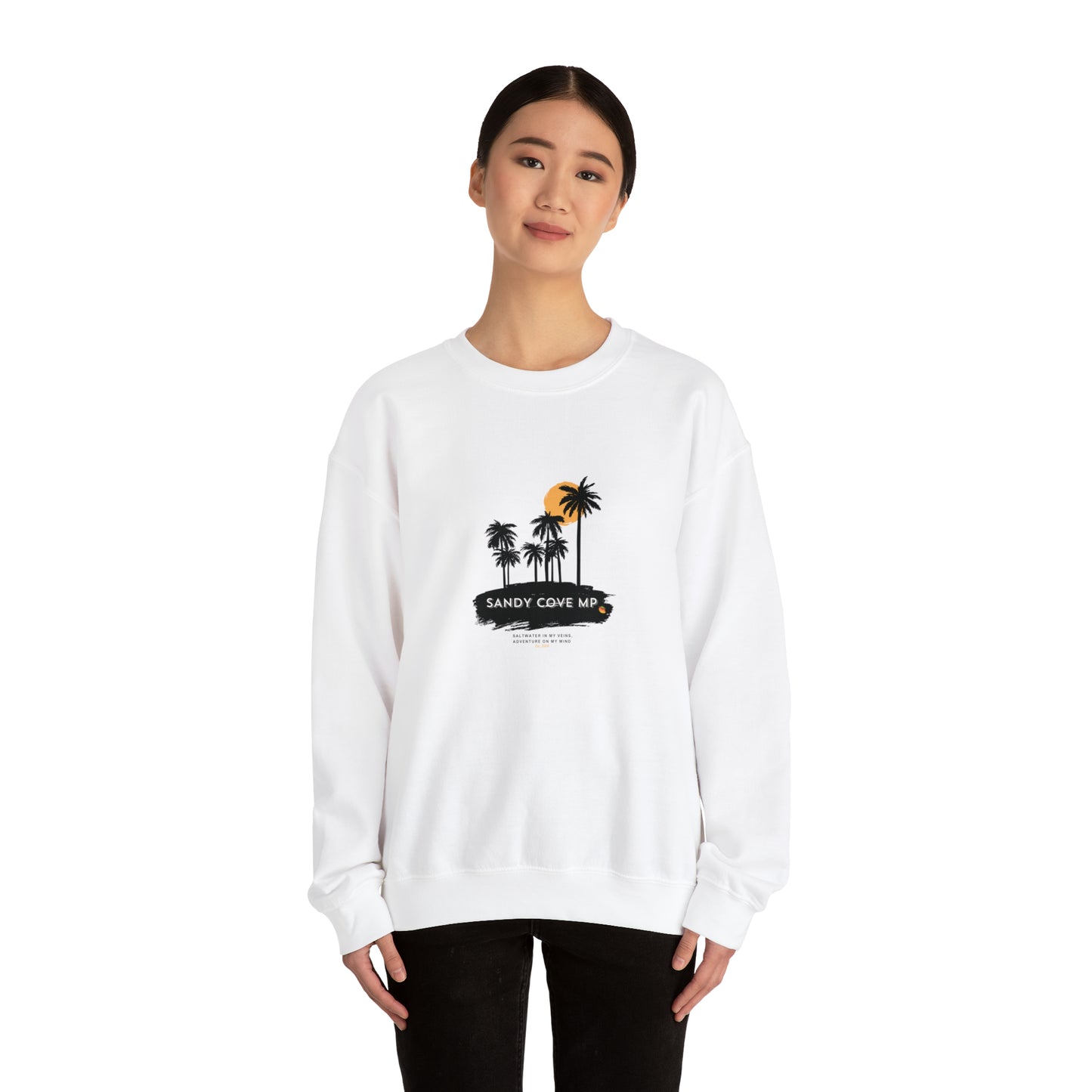 Sandy Cove MP saltwater in my veins Men's Heavy Blend™ Crewneck Sweatshirt