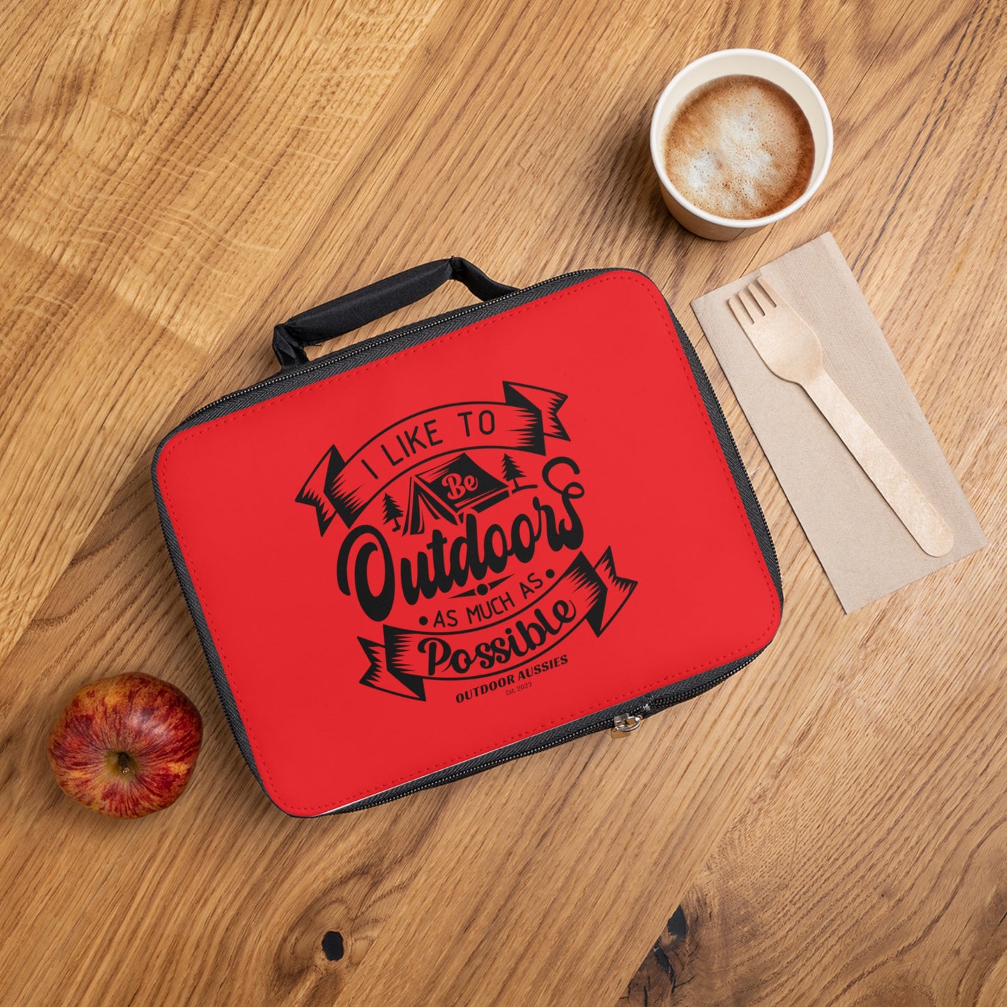 Outdoor Aussies Red Lunch Bag