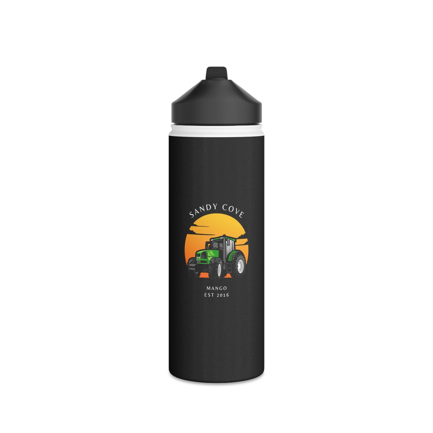 Sandy Cove Mango Tractor Stainless Steel Water Bottle, Standard Lid