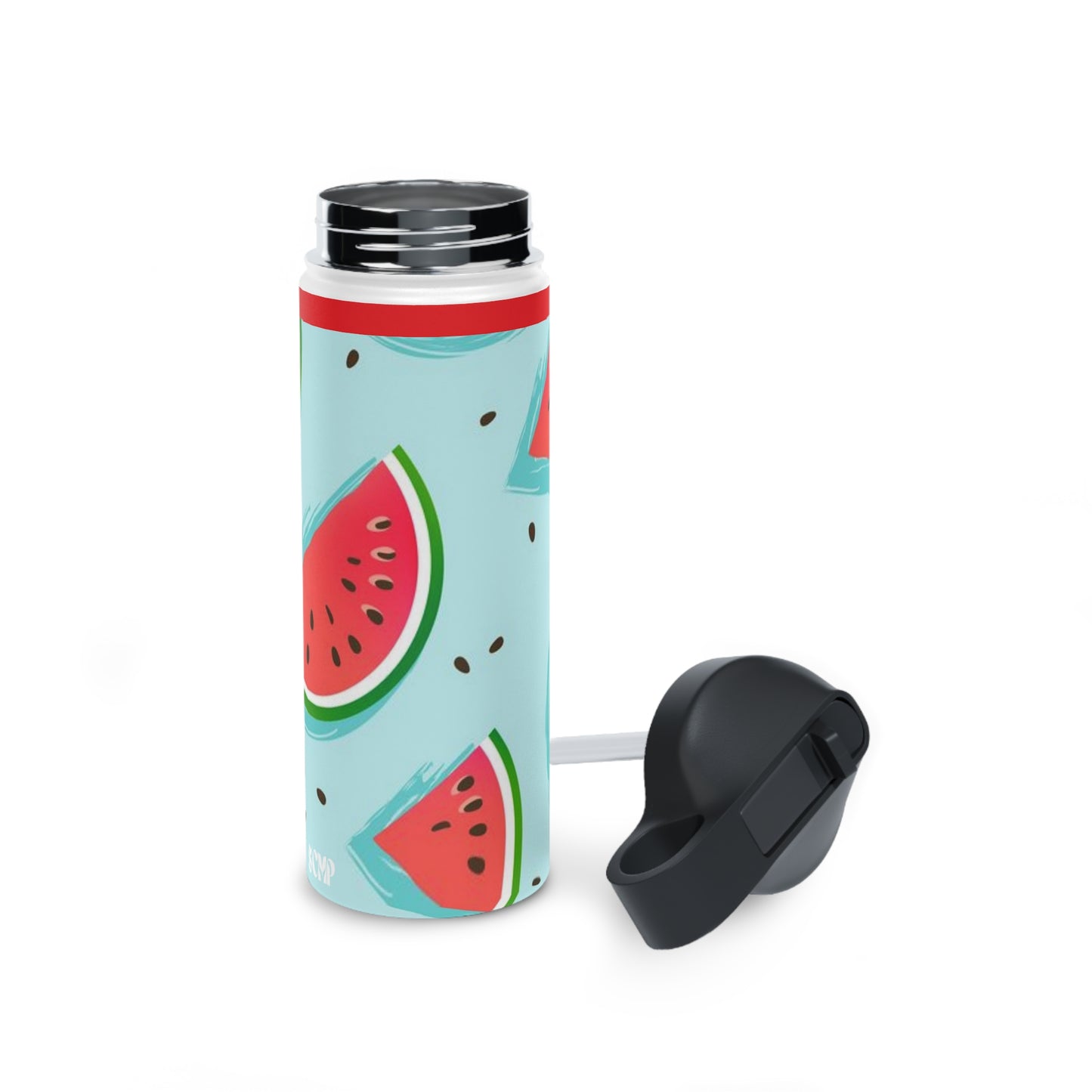 SCMP Watermelon Stainless Steel Water Bottle, Standard Lid