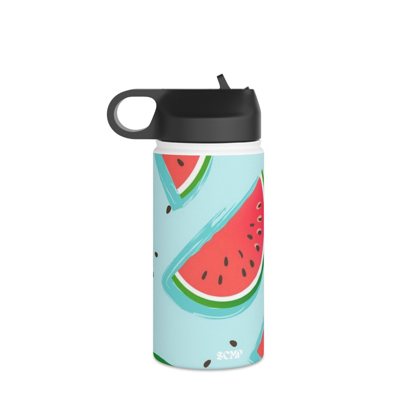 SCMP Watermelon Stainless Steel Water Bottle, Standard Lid