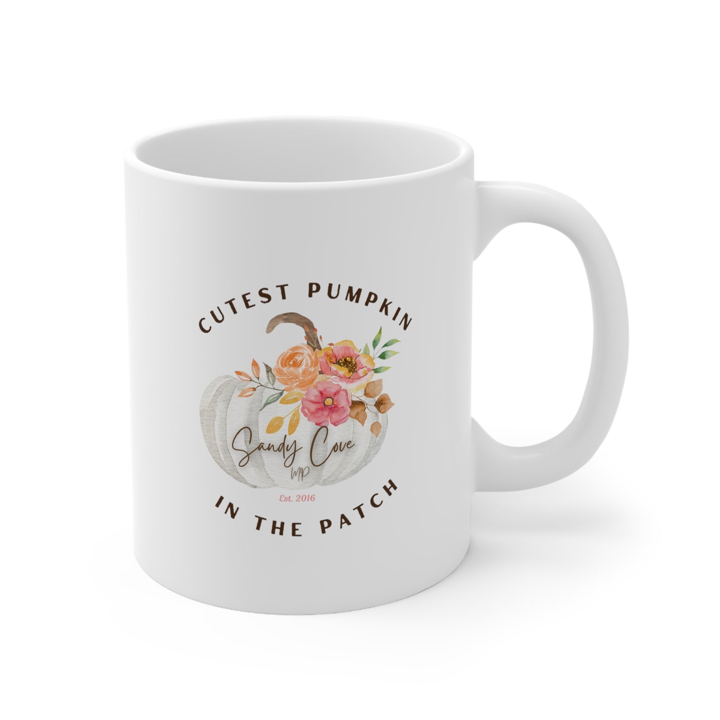 Sandy Cove MP Cutest Pumpkin in the Patch Ceramic Coffee Cups, 11oz, 15oz