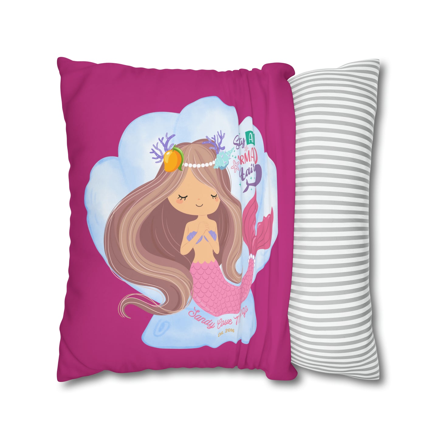 Sandy Cove Mango Salty Air Mermaid Pillowcase