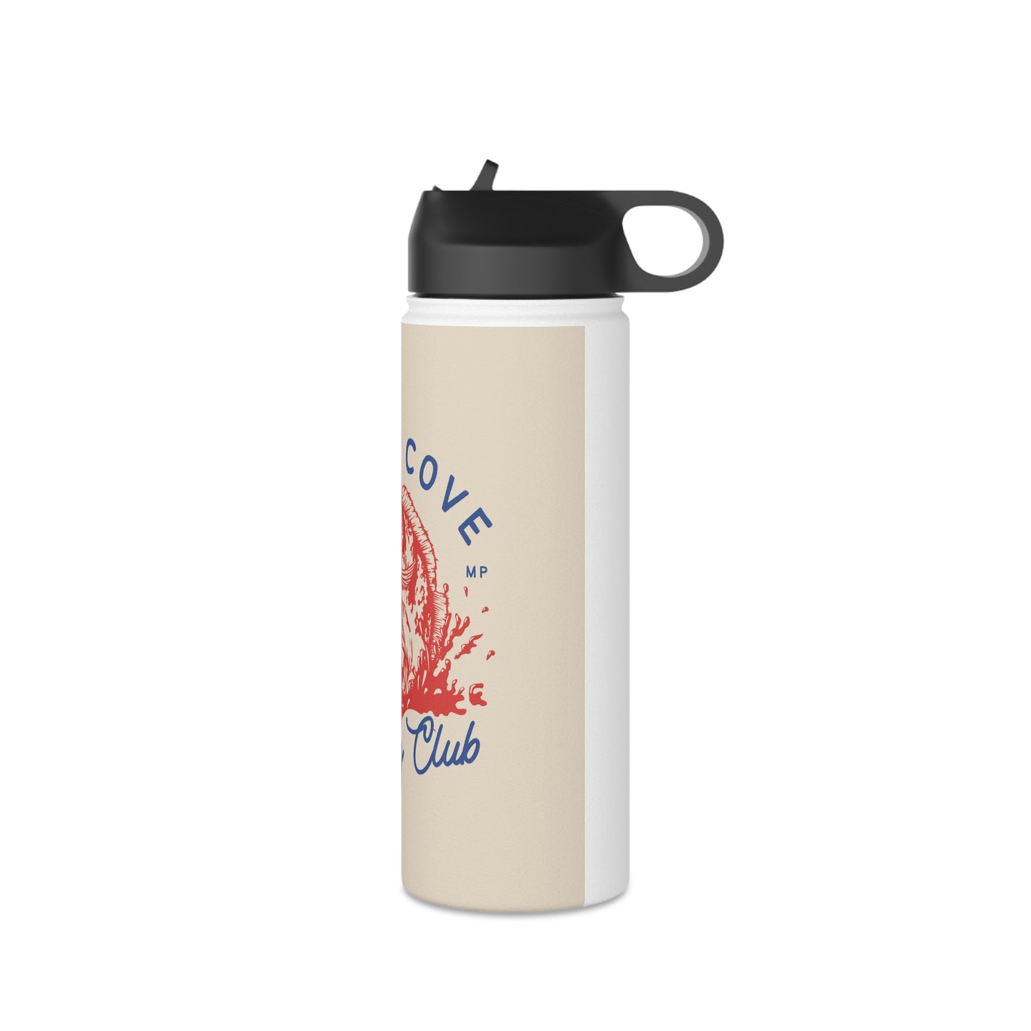 Sandy Cove MP Fishing Club Stainless Steel Water Bottle, Standard Lid