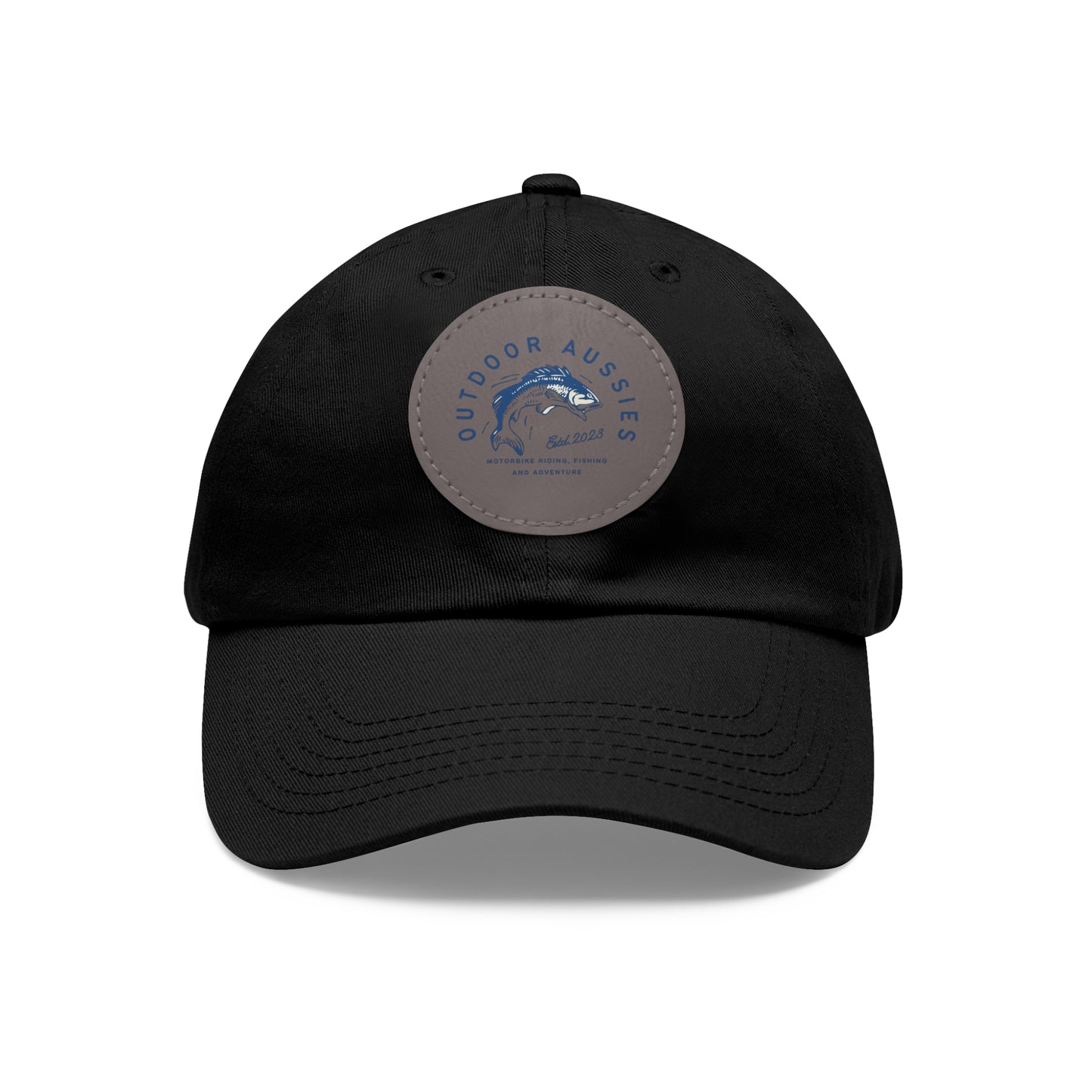 Outdoor Aussies Barra Cap with Leather Patch (Round)