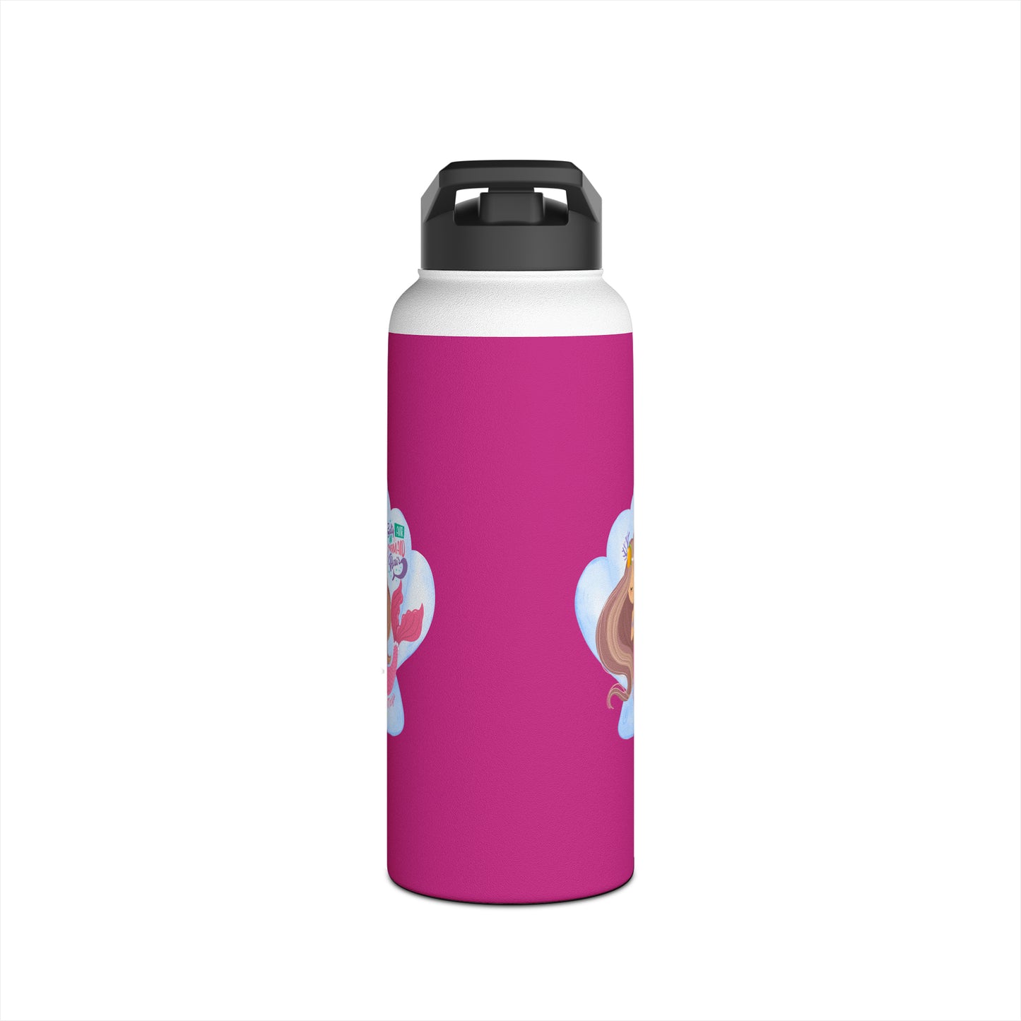 Sandy Cove Mango Salty Air Mermaid Stainless Steel Water Bottle, Standard Lid