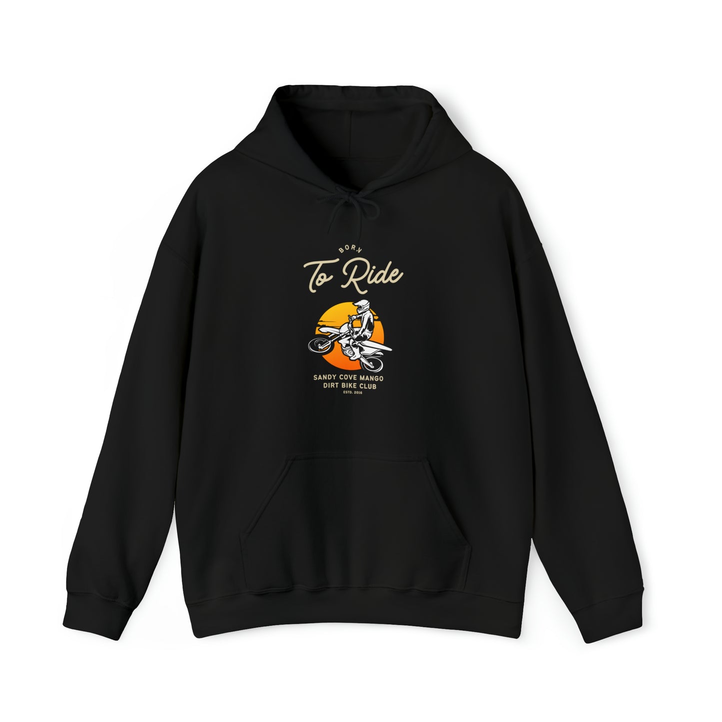 Sandy Cove MP Born to Ride Dirt Bike Unisex Heavy Blend™ Hooded Sweatshirt