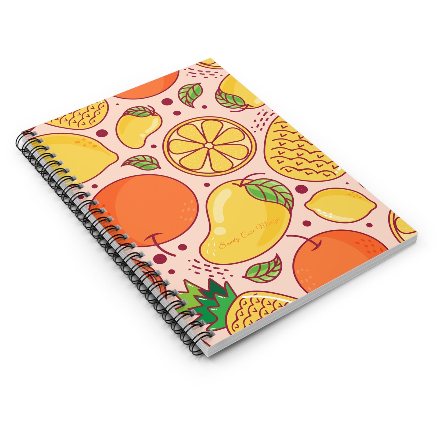 Sandy Cove Mango Tropical Frui Spiral Notebook - Ruled Line (Available in USA only)