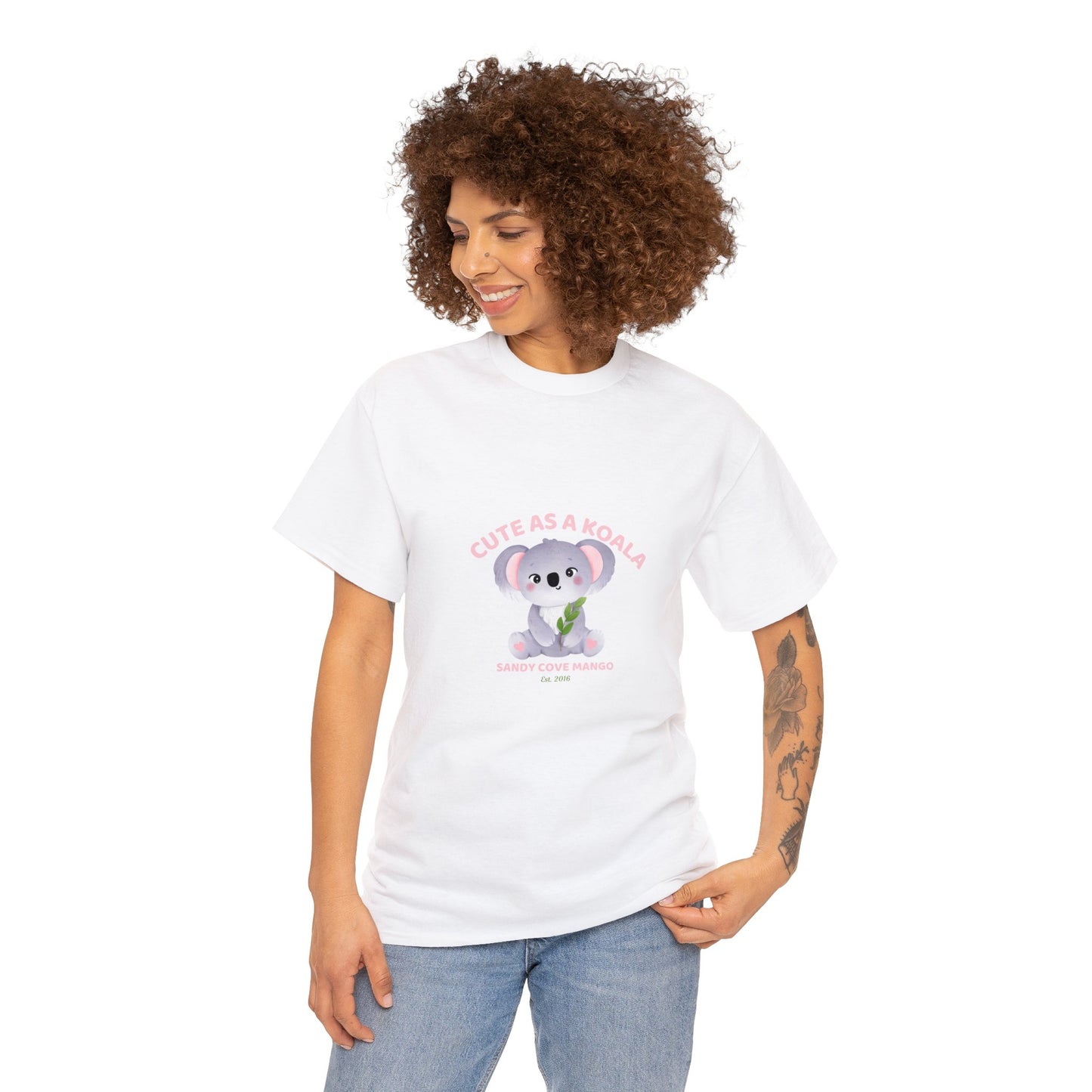 Sandy Cove Mango Cute as a Koala Cotton Tee