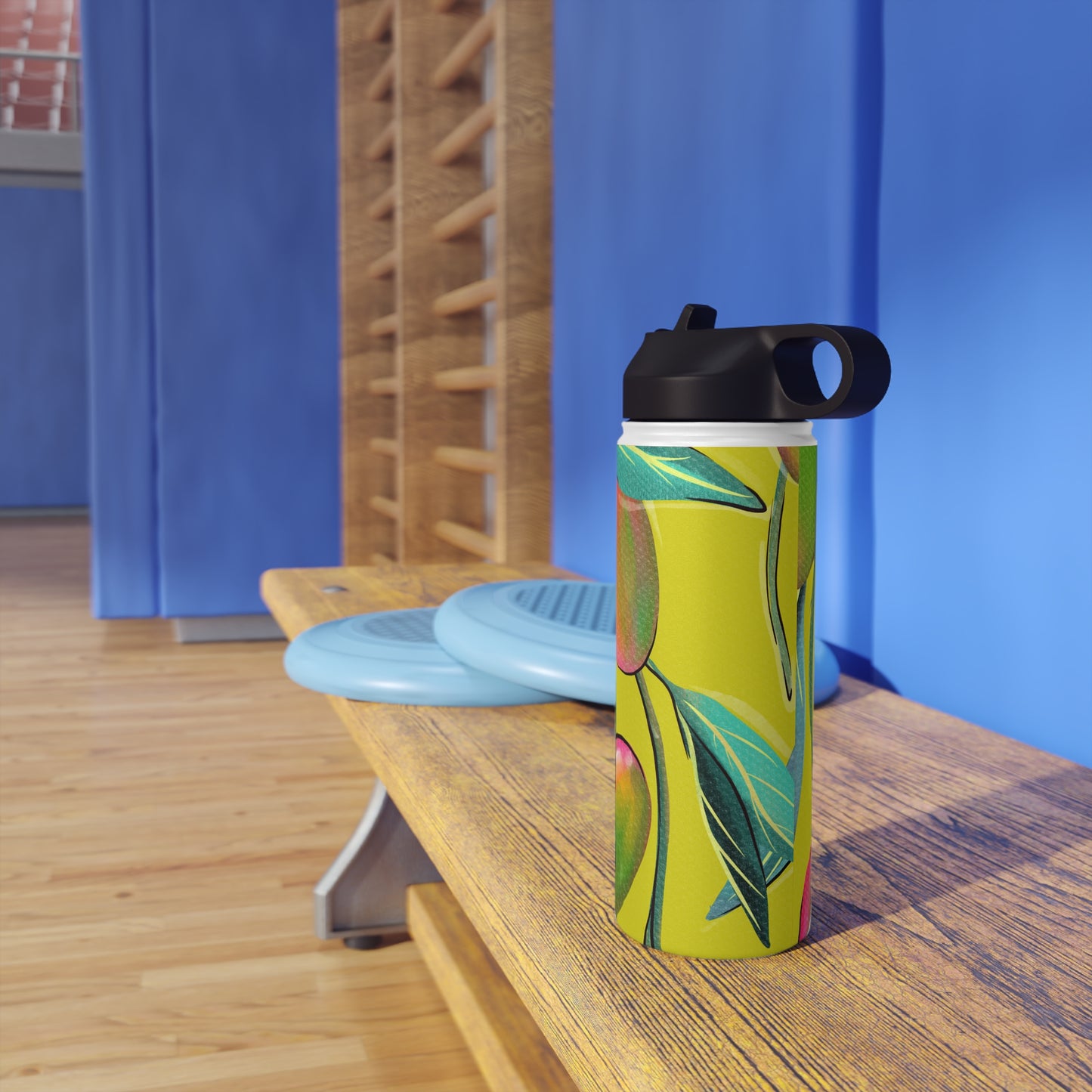 Sandy Cove Mango Stainless Steel Water Bottle, Standard Lid