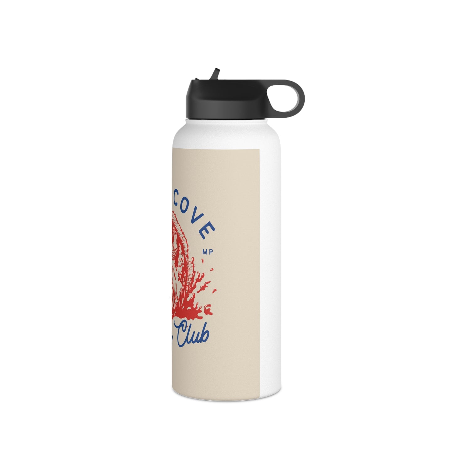 Sandy Cove MP Fishing Club Stainless Steel Water Bottle, Standard Lid