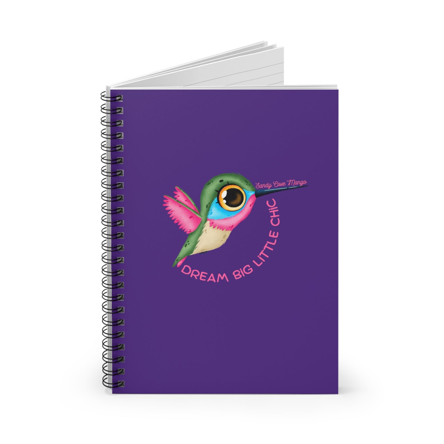 Sandy Cove Mango Dream Big Little Chic Spiral Notebook - Ruled Line (Printed in USA)