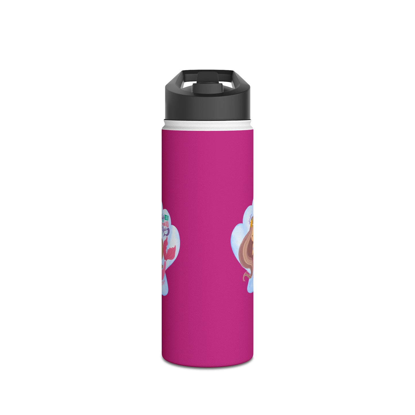 Sandy Cove Mango Salty Air Mermaid Stainless Steel Water Bottle, Standard Lid