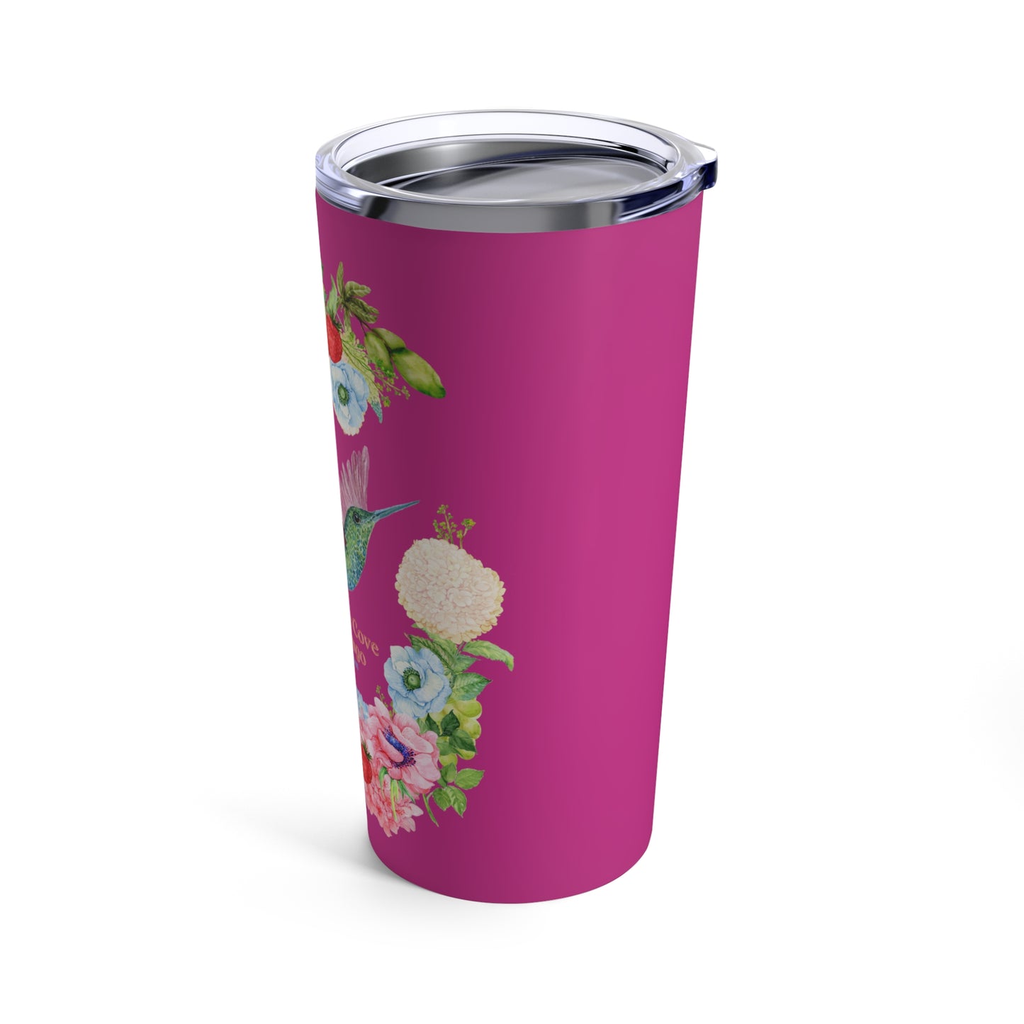 Sandy Cove Mango Birds and Blossoms Tumbler 20oz (Printed in USA)