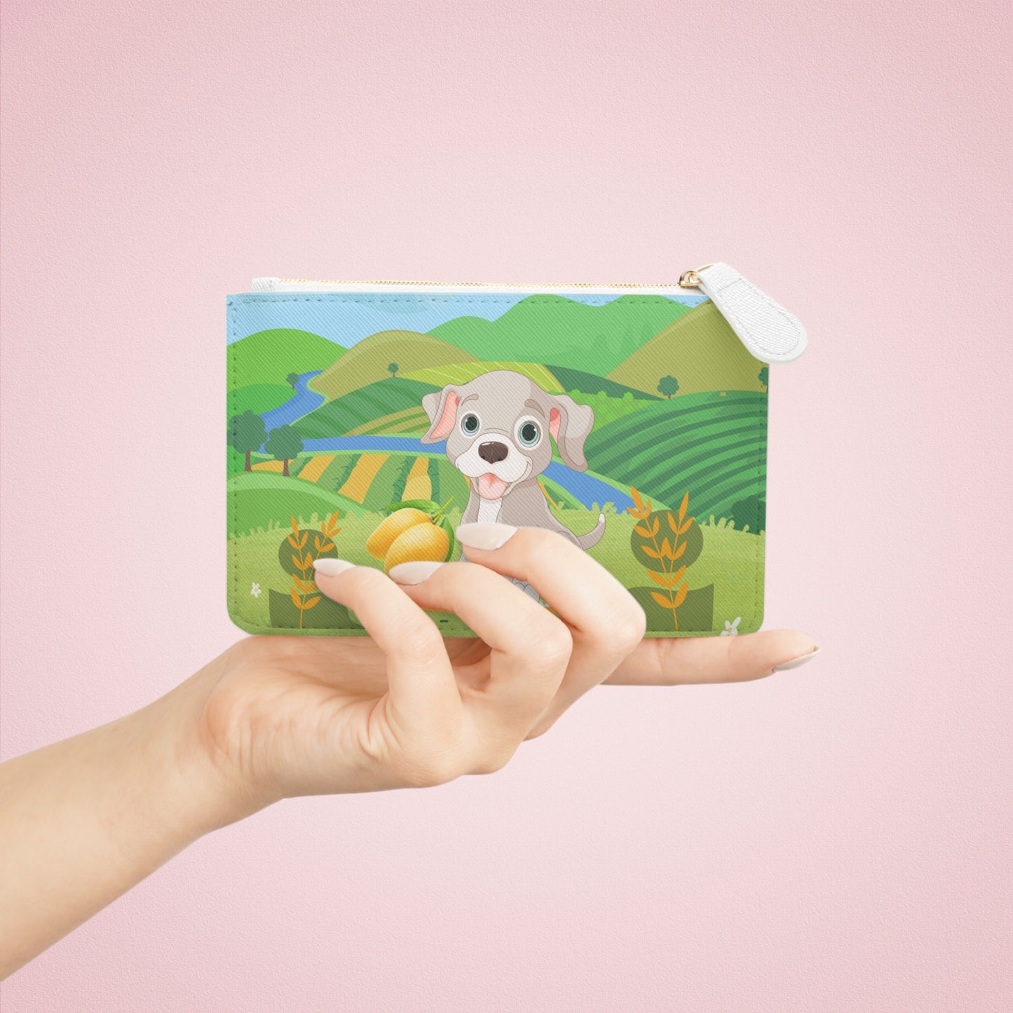 Sandy Cove's Delicious Mangoes Puppy Mini Clutch Bag