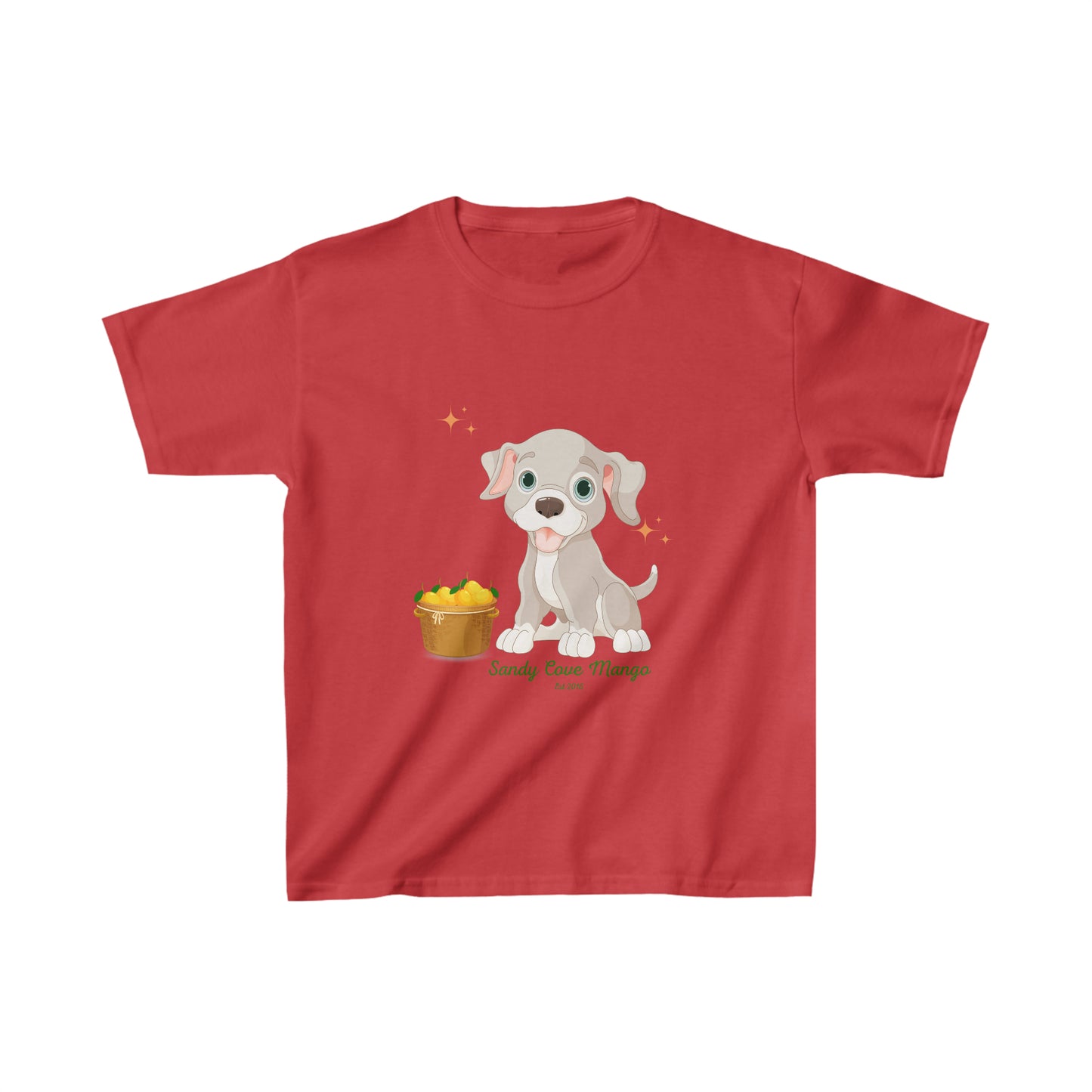 Sandy Cove Delicious Mangoes Puppy Kids Cotton™ Tee