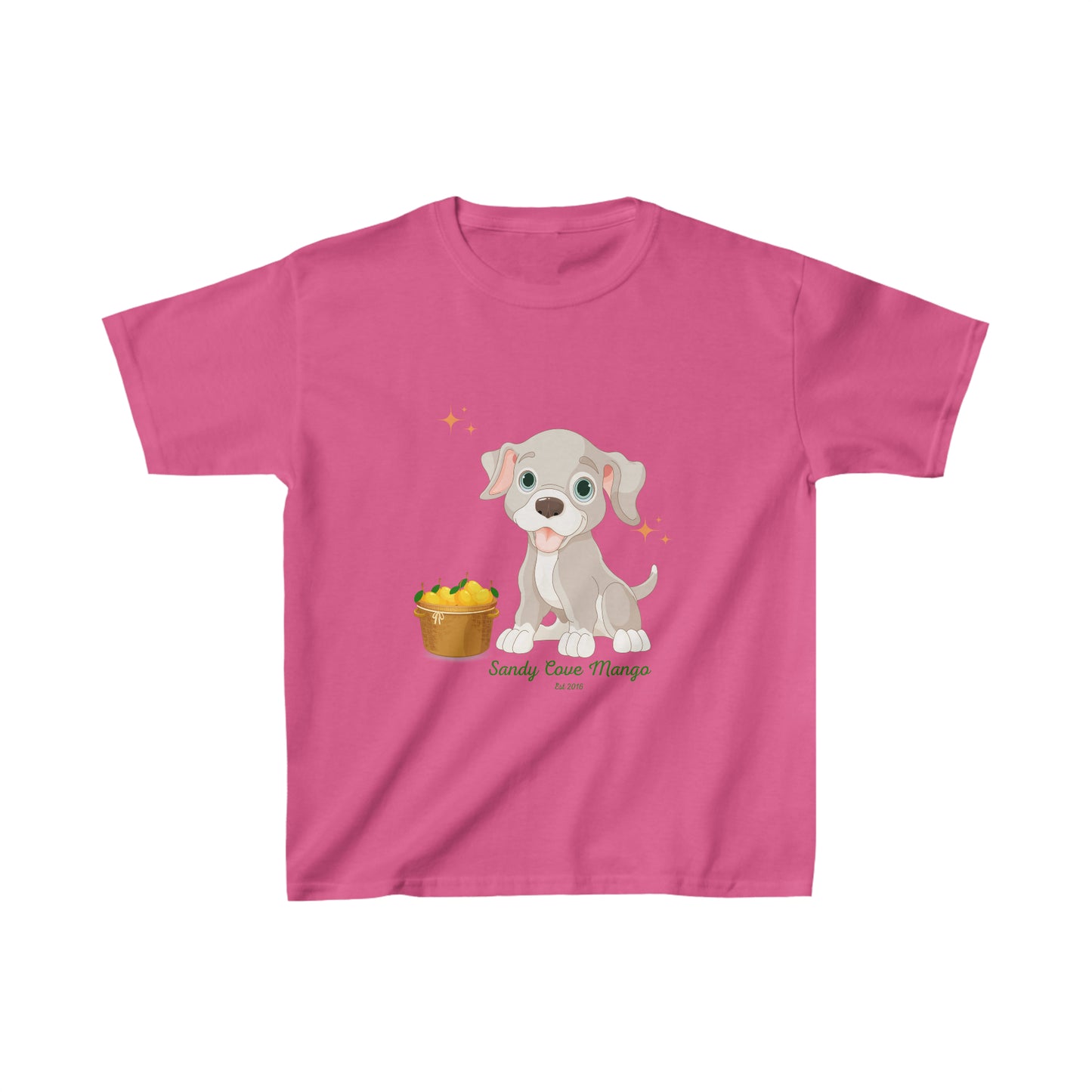 Sandy Cove Delicious Mangoes Puppy Kids Cotton™ Tee